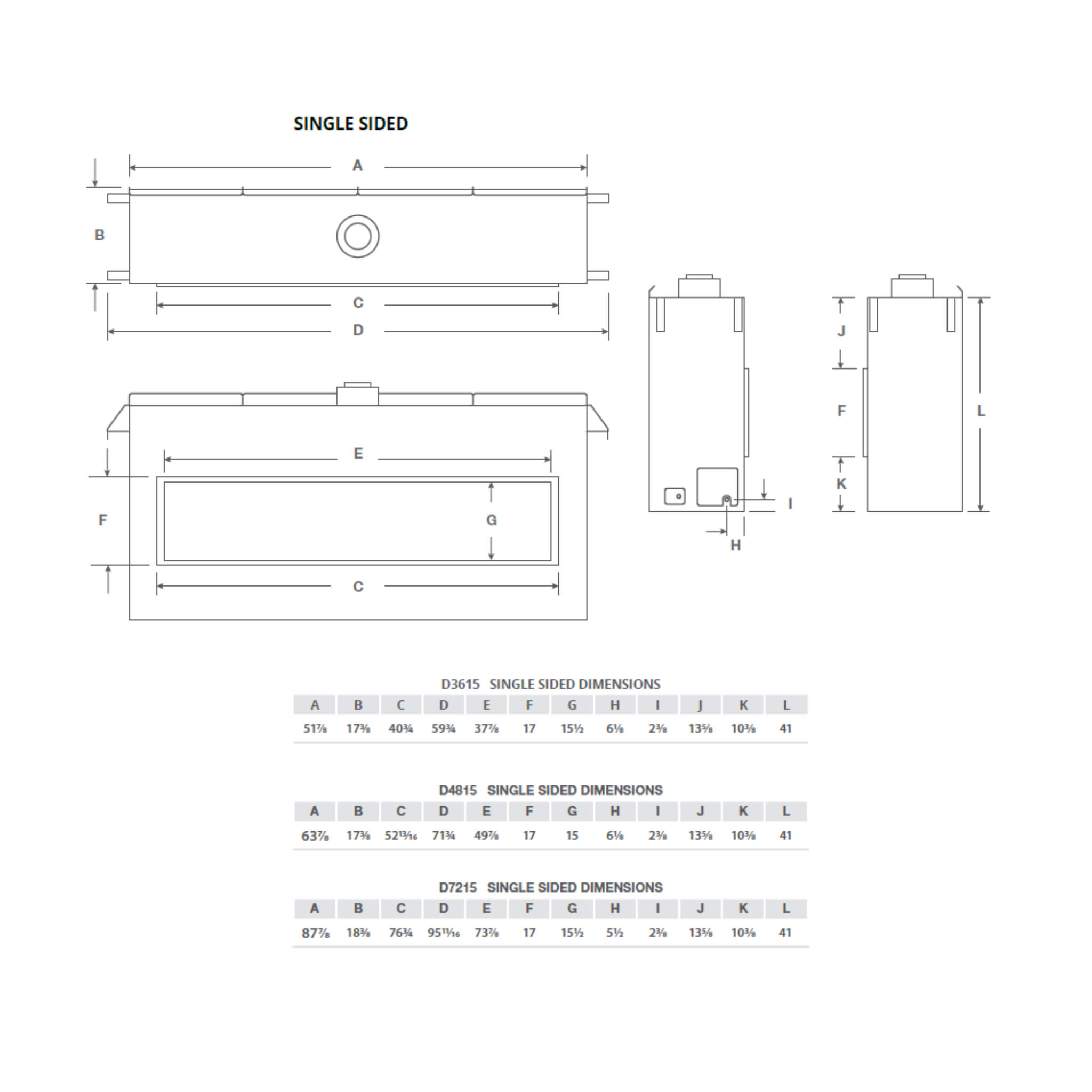 Montigo Distinction 72-Inch Single Sided Linear Direct Vent Natural Gas Fireplace [D7215NI-2] (SAK70824)