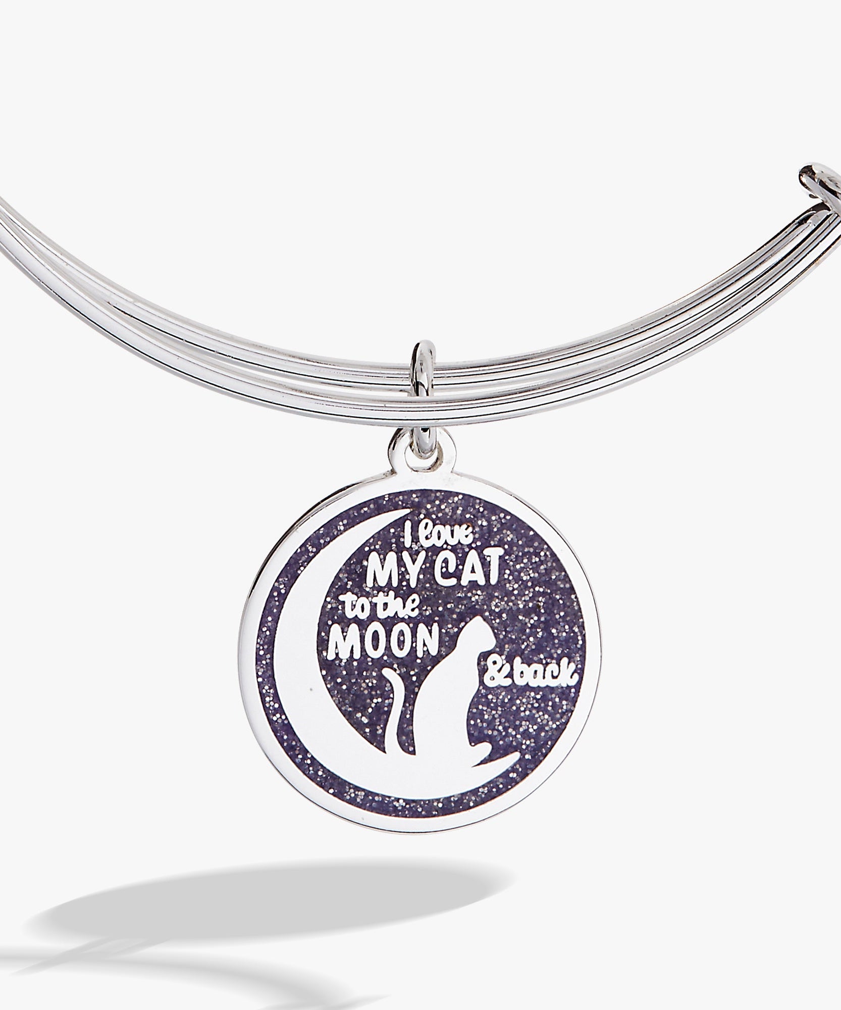 'Love My Cat to the Moon and Back' Bangle