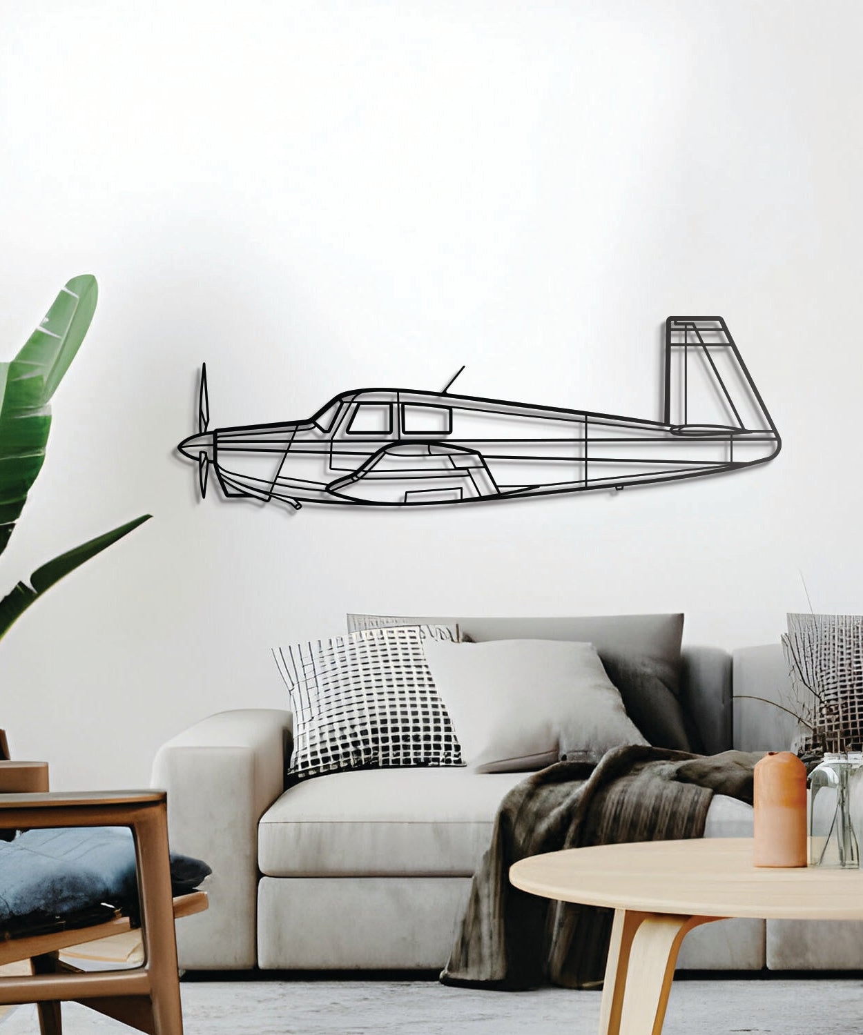 M20C Metallflugzeug Wandkunst - NCP0104