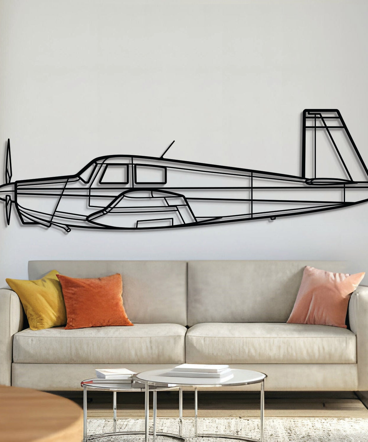 M20C Metallflugzeug Wandkunst - NCP0104