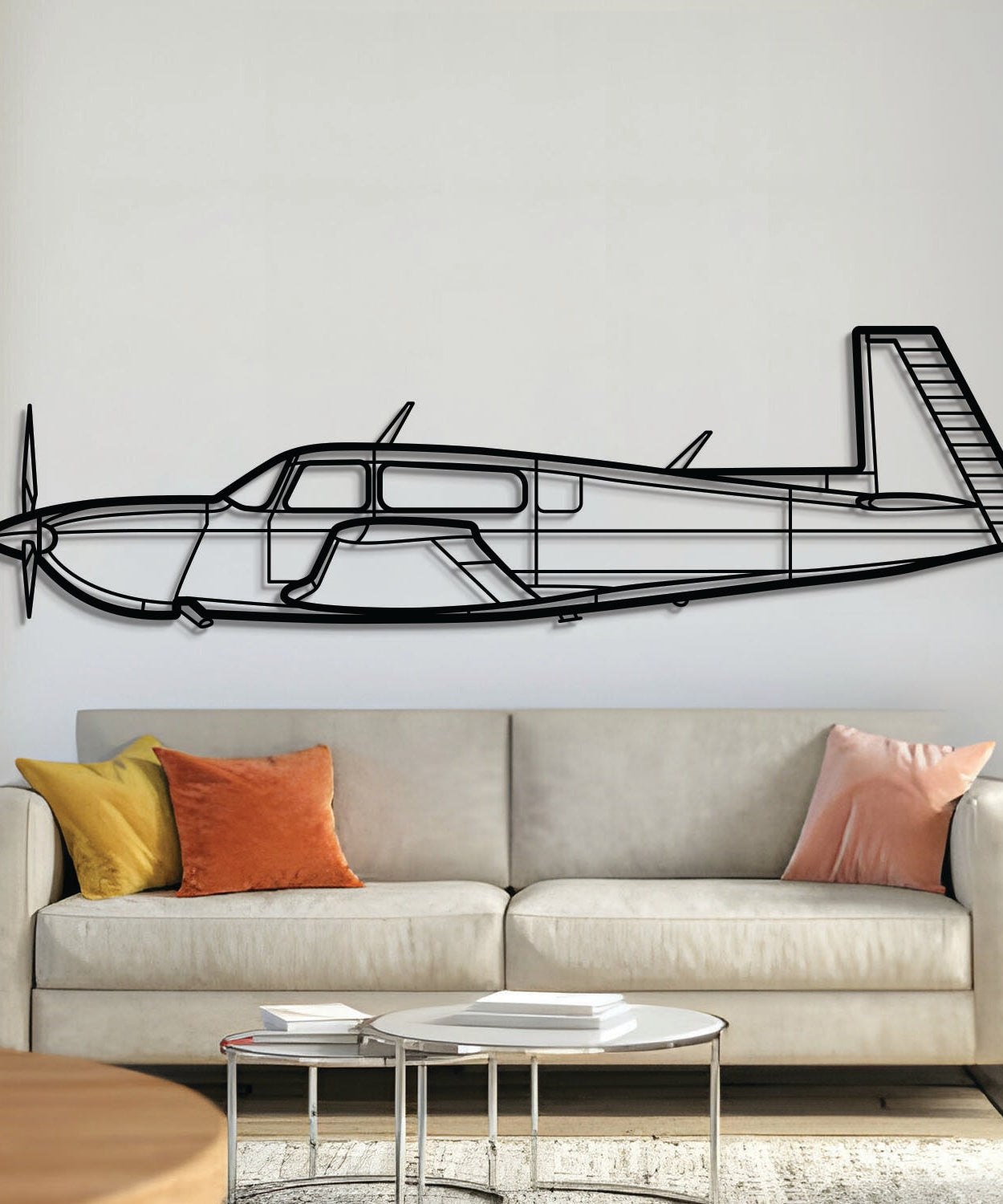 M20M Flugzeug-Wandkunst aus Metall - NCP0107