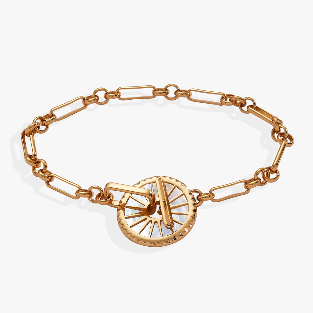 Starburst Mother of Pearl Toggle Bracelet