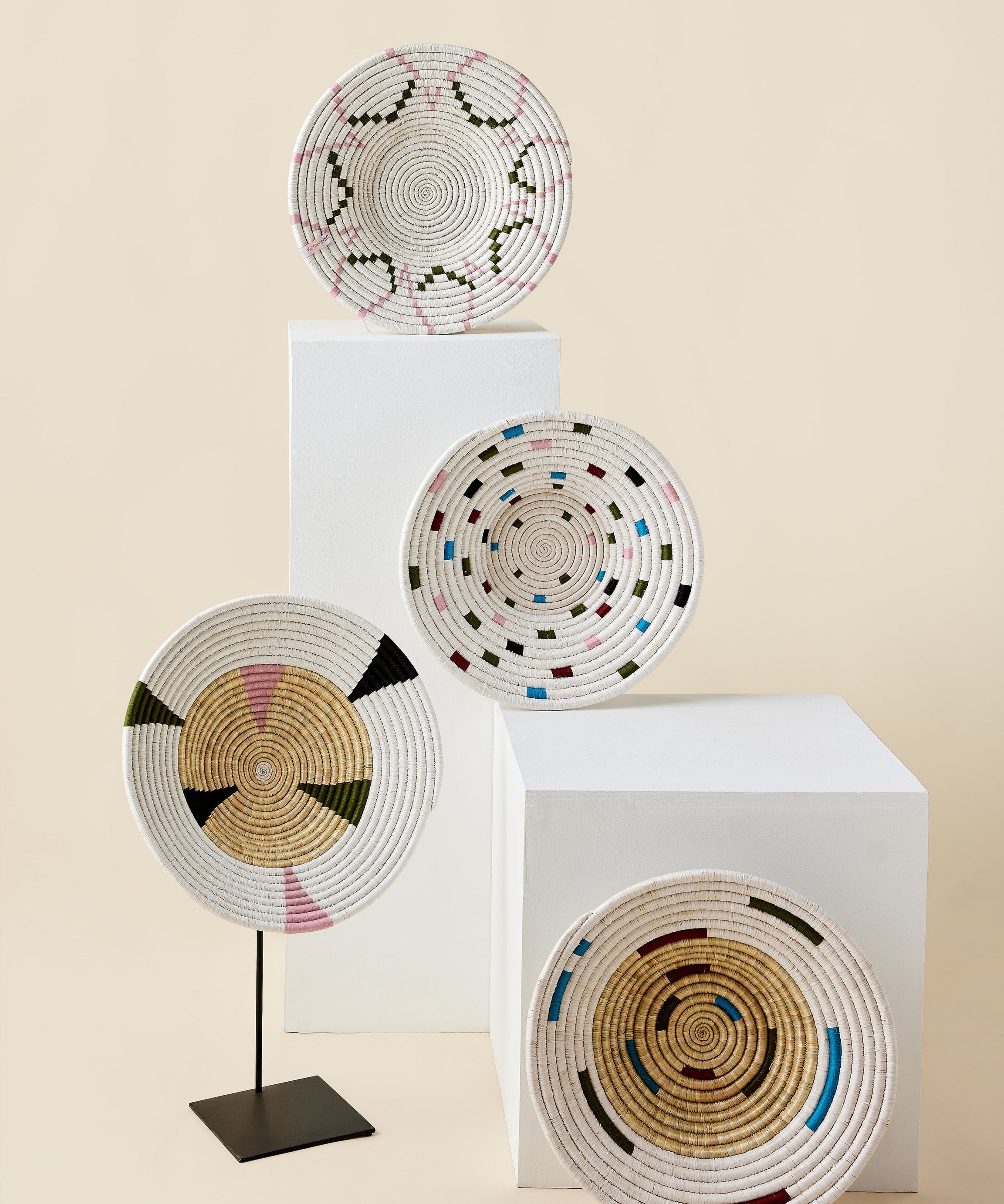 Mosaic Sunburst Wall Basket