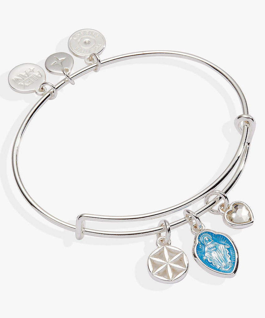 Faith and Family Mother Mary Charm Bangle