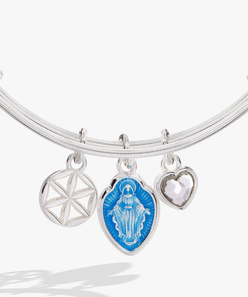 Faith and Family Mother Mary Charm Bangle