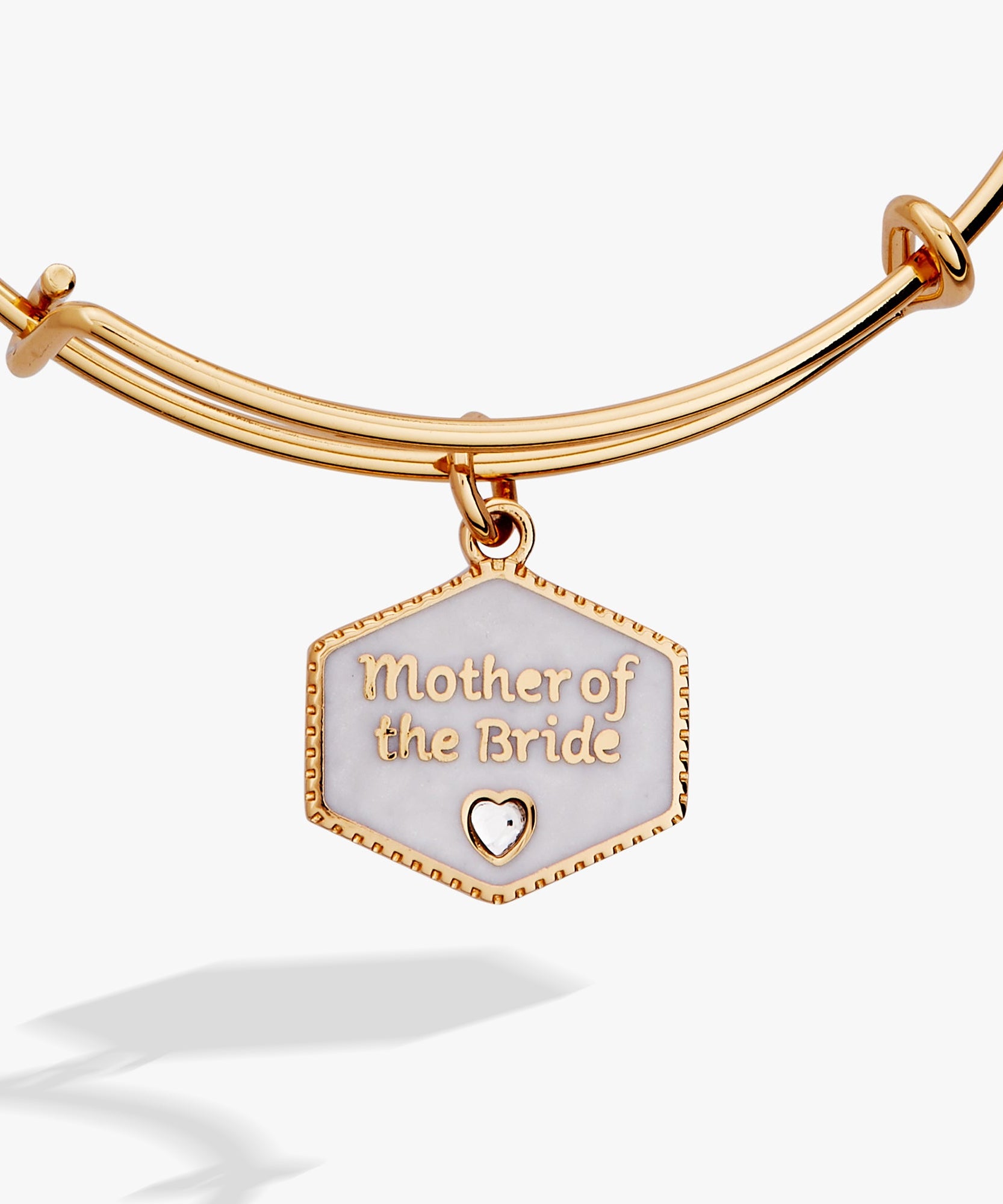 Mother of the Bride Mother of Pearl Charm Bangle