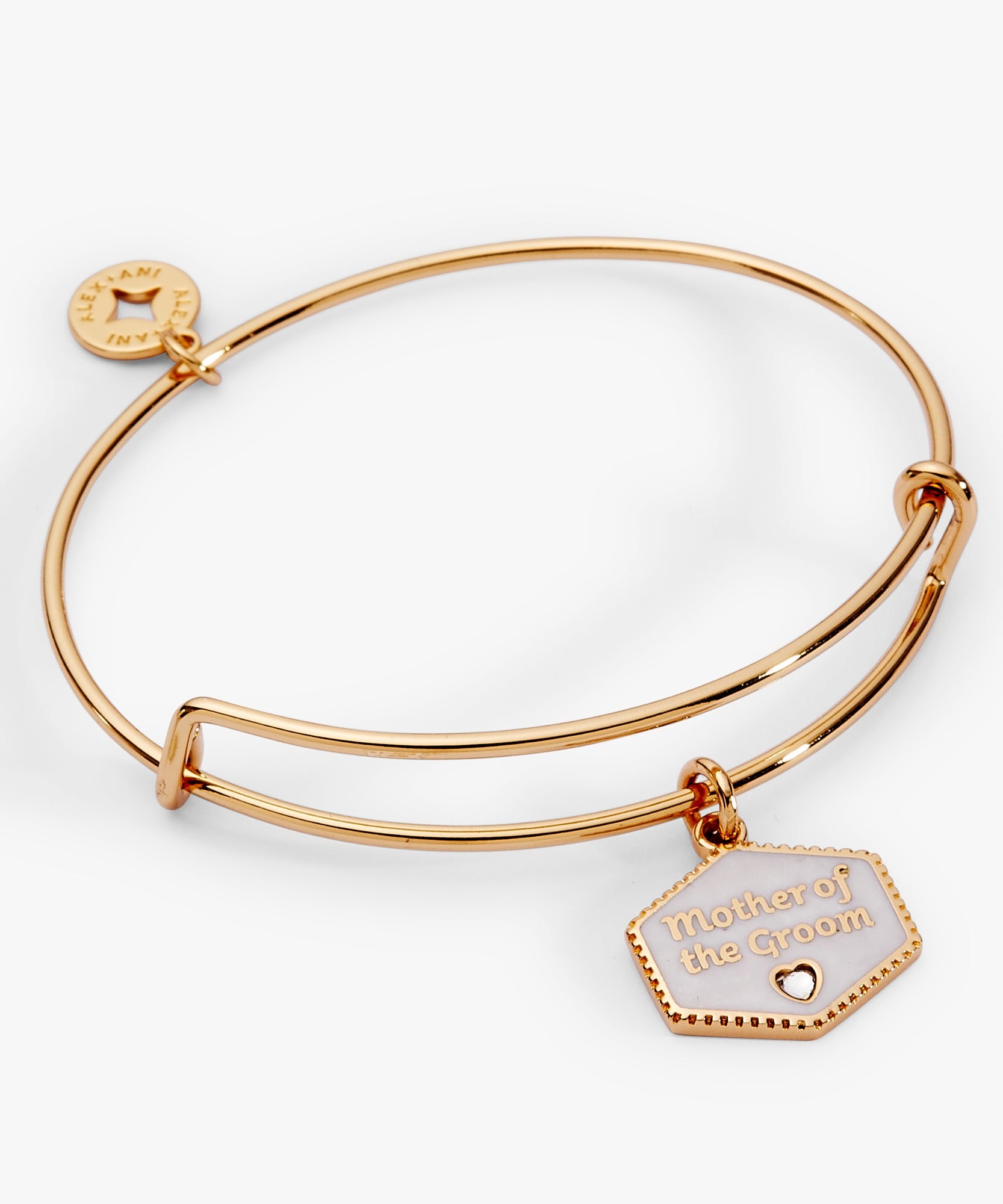 Mother of the Groom Mother of Pearl Charm Bangle