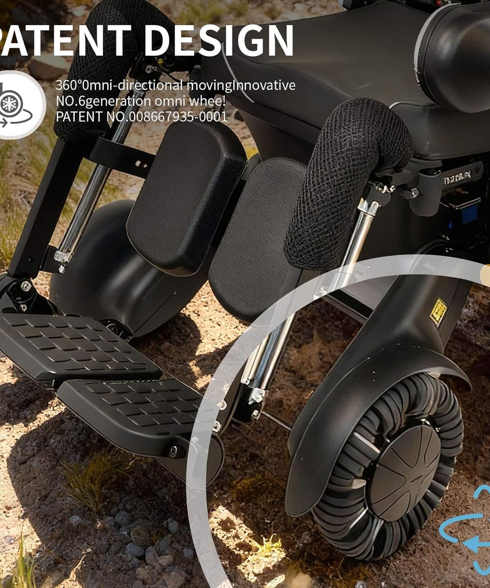 Motivo One-Touch Zero Gravity Electric Folding Wheelchair [FDA-Approved] (SAK20968)