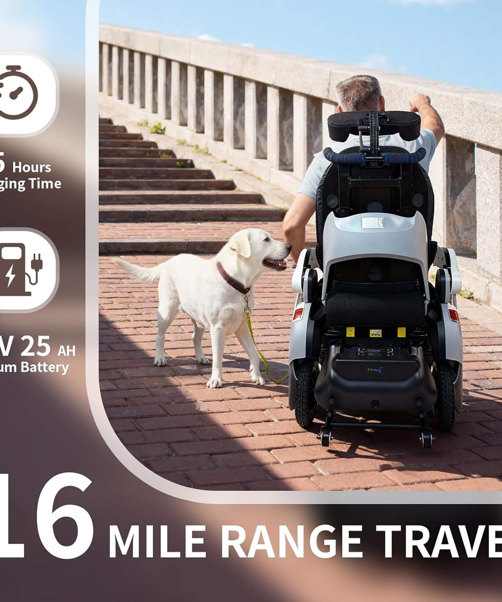 Motivo One-Touch Zero Gravity Electric Folding Wheelchair [FDA-Approved] (SAK20968)
