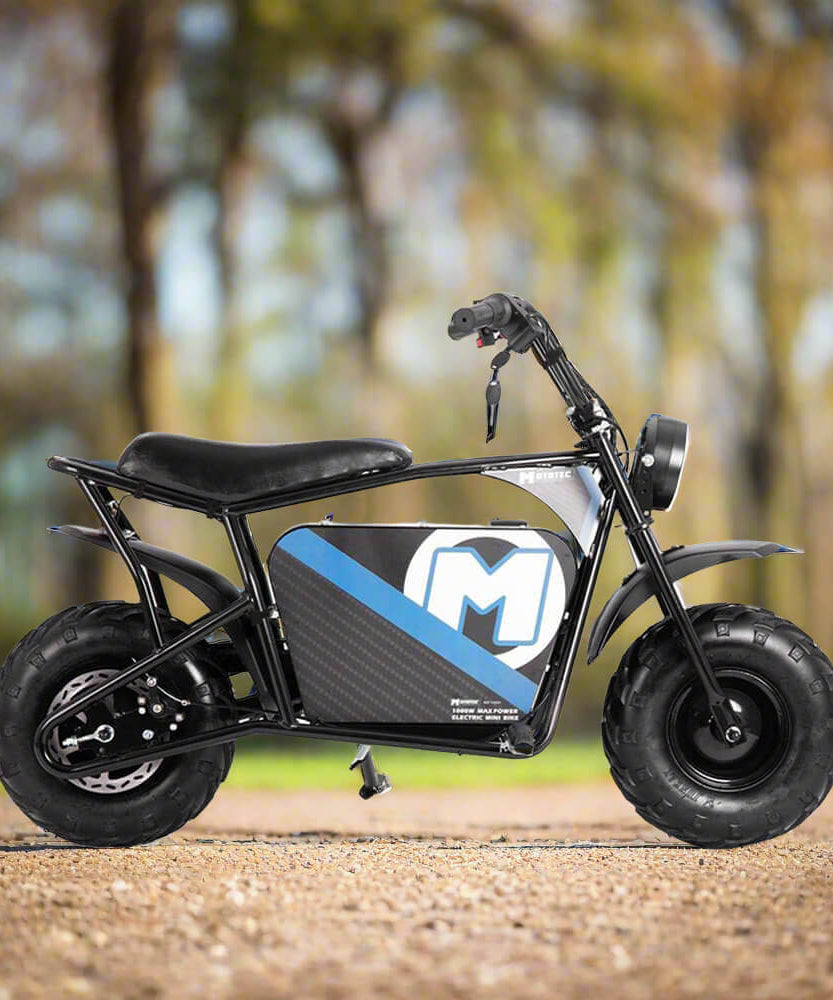 MotoTec 1000W 48V/12AH Electric Powered Mini Bike, Black (SAK17859)