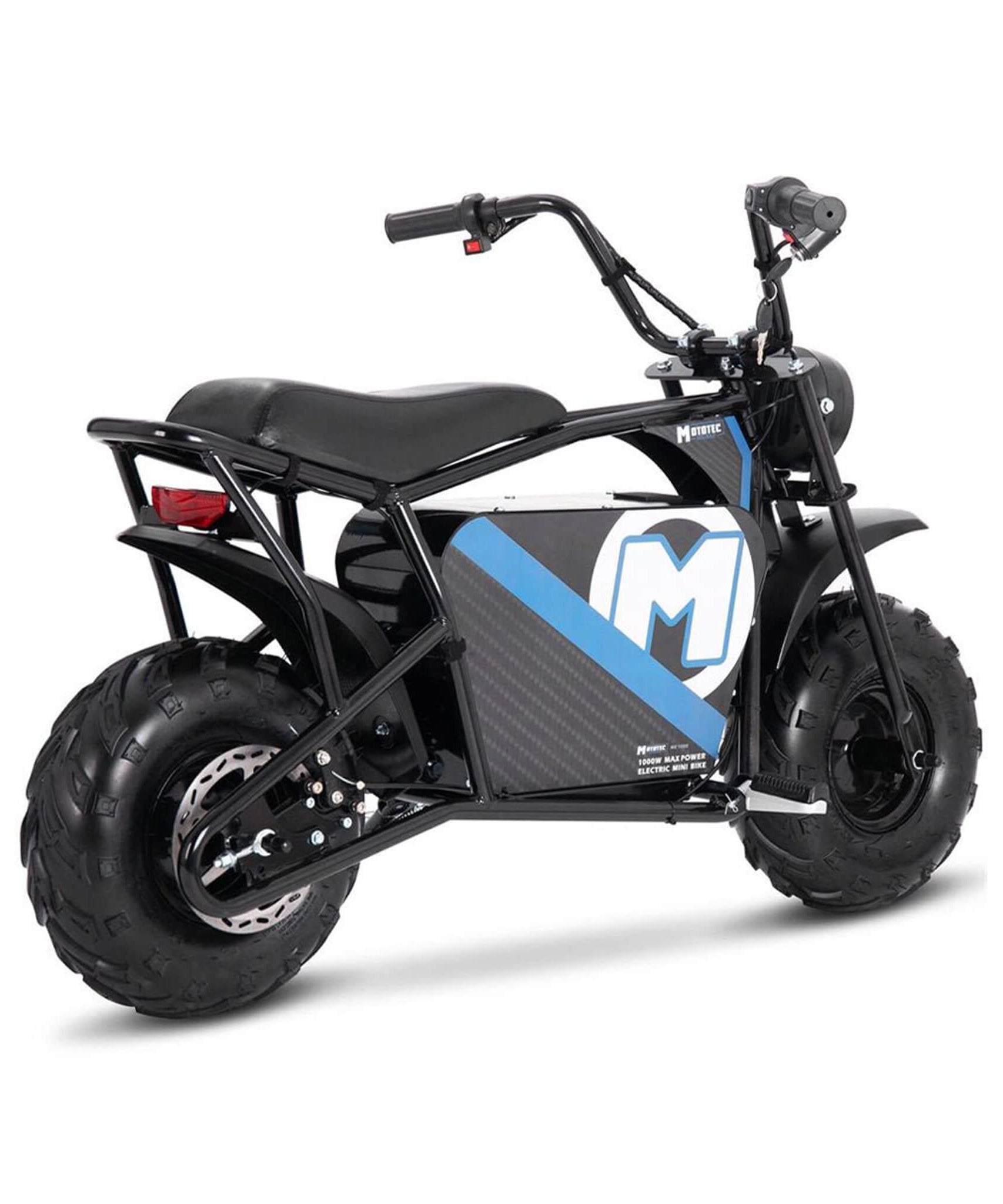 MotoTec 1000W 48V/12AH Electric Powered Mini Bike, Black (SAK17859)