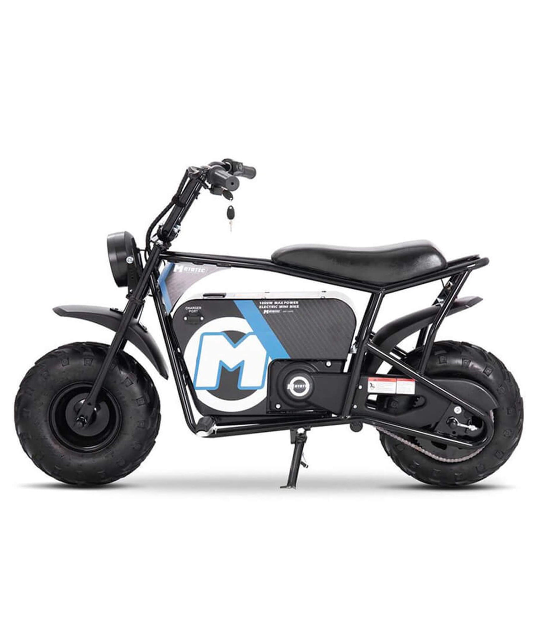 MotoTec 1000W 48V/12AH Electric Powered Mini Bike, Black (SAK17859)