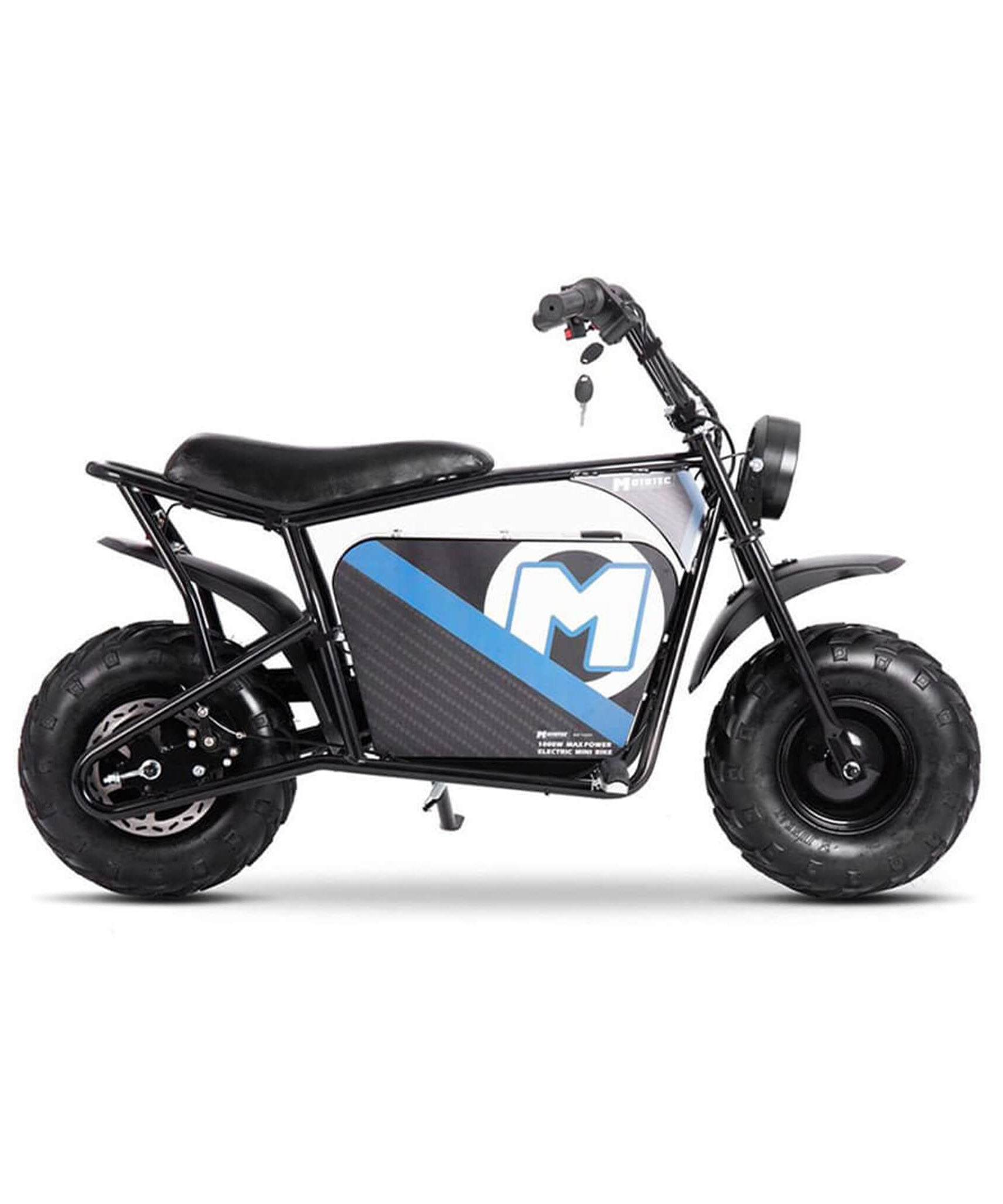 MotoTec 1000W 48V/12AH Electric Powered Mini Bike, Black (SAK17859)