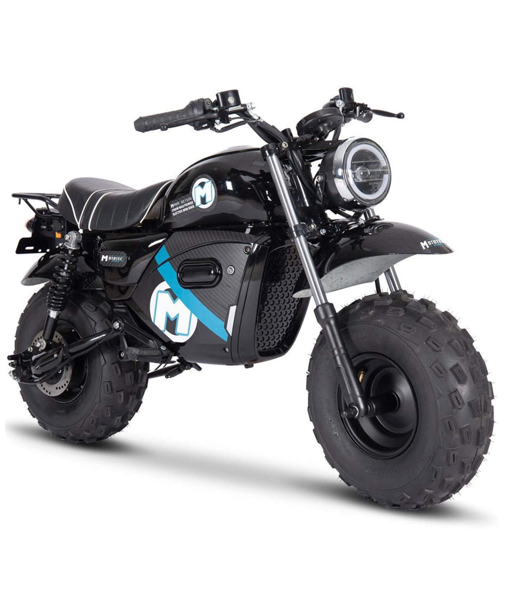 MotoTec 1500W 60V/20AH Electric Powered Mini Bike, Black (SAK32086)