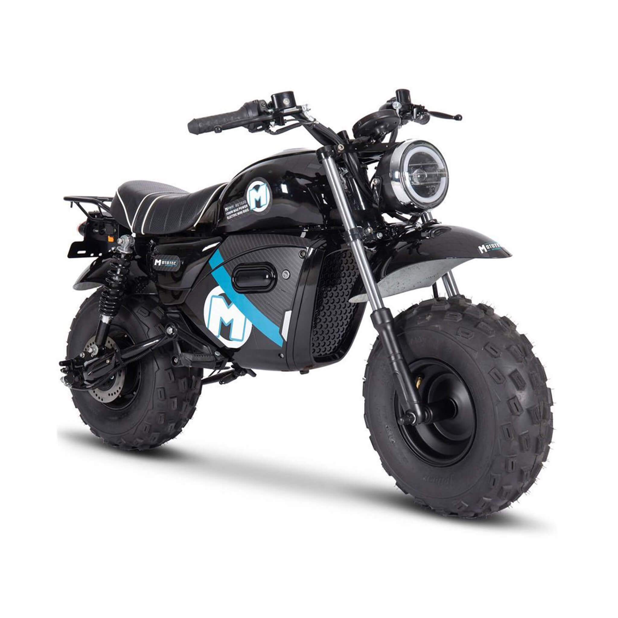 MotoTec 1500W 60V/20AH Electric Powered Mini Bike, Black (SAK32086)