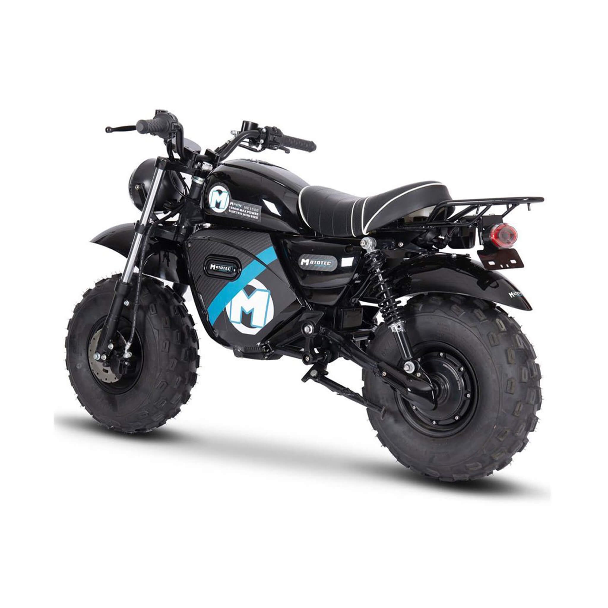 MotoTec 1500W 60V/20AH Electric Powered Mini Bike, Black (SAK32086)