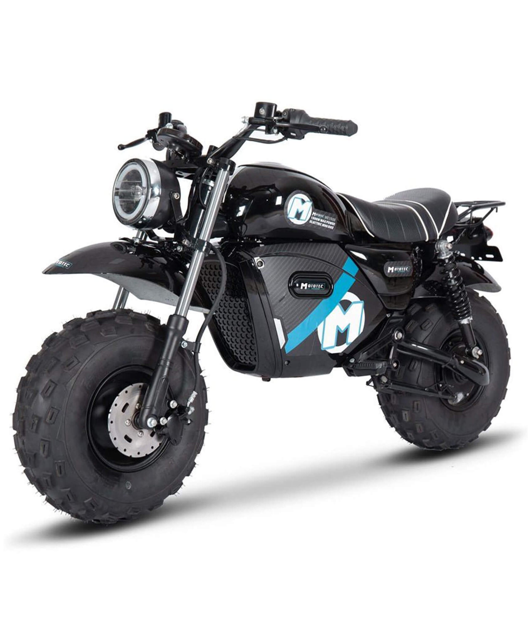 MotoTec 1500W 60V/20AH Electric Powered Mini Bike, Black (SAK32086)