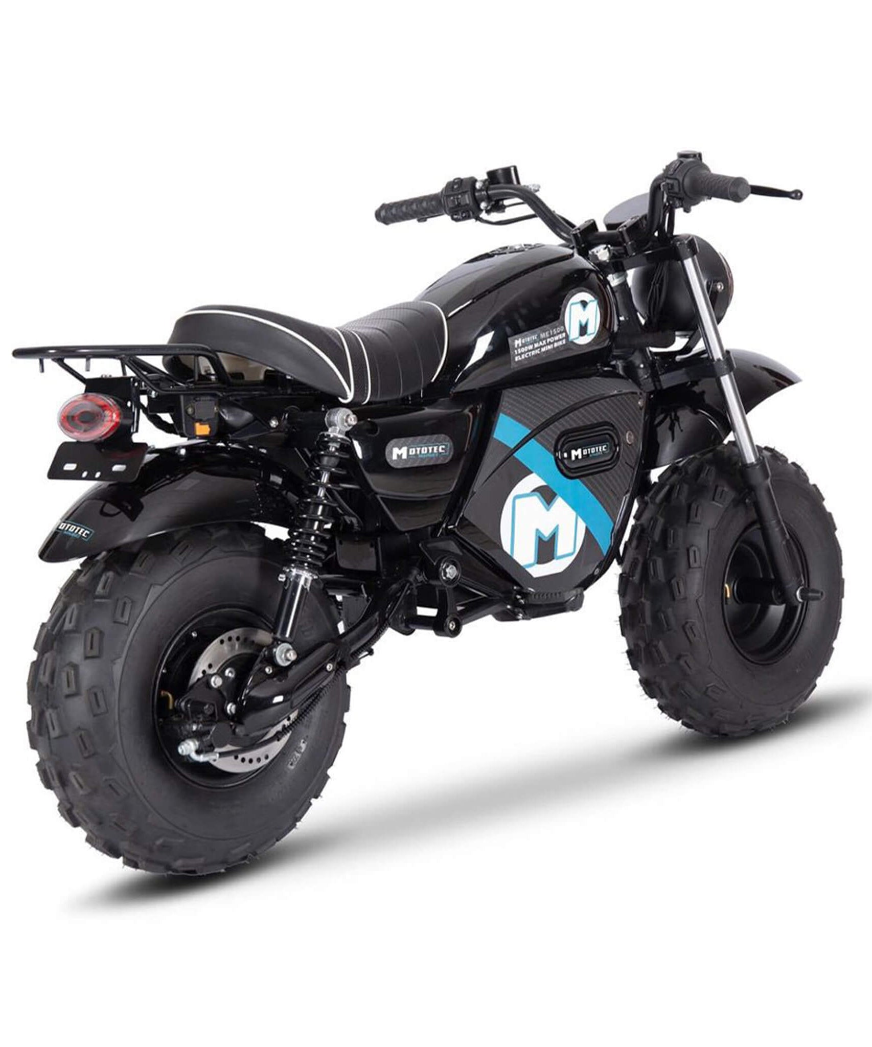 MotoTec 1500W 60V/20AH Electric Powered Mini Bike, Black (SAK32086)