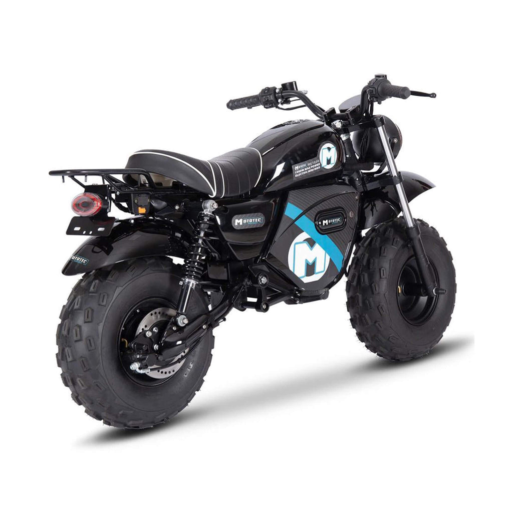 MotoTec 1500W 60V/20AH Electric Powered Mini Bike, Black (SAK32086)
