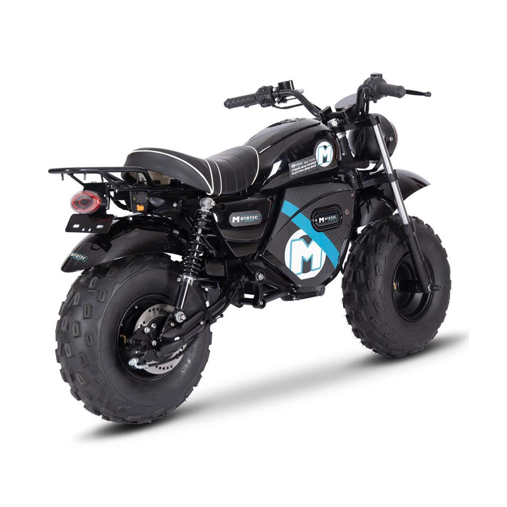 MotoTec 1500W 60V/20AH Electric Powered Mini Bike, Black (SAK32086)