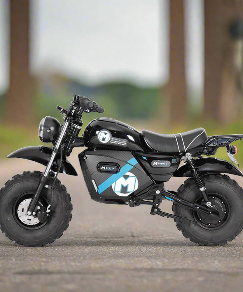 MotoTec 1500W 60V/20AH Electric Powered Mini Bike, Black (SAK32086)