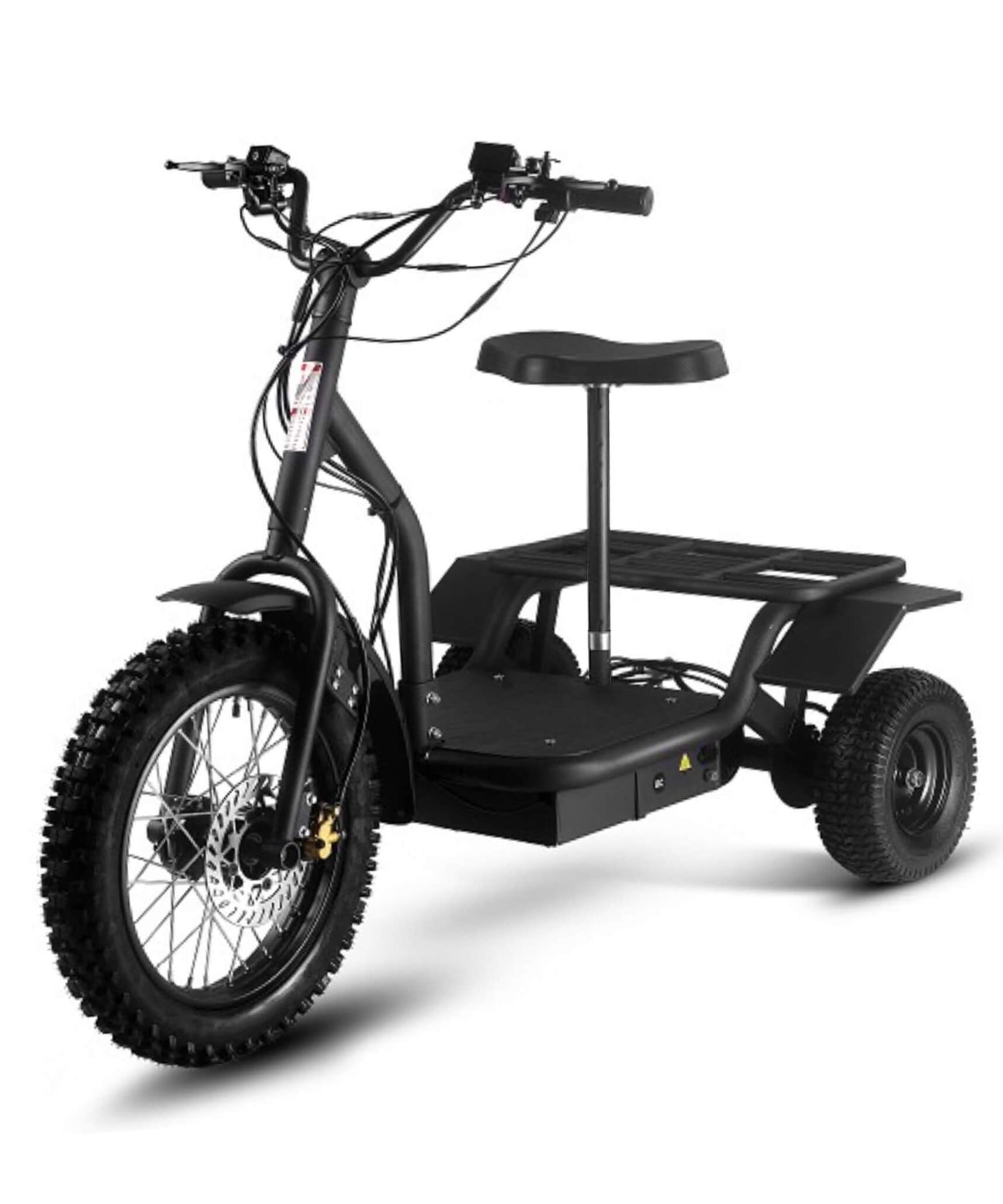 MotoTec 48V 1200W Electric Trike Three Wheel Scooter (SAK70549)