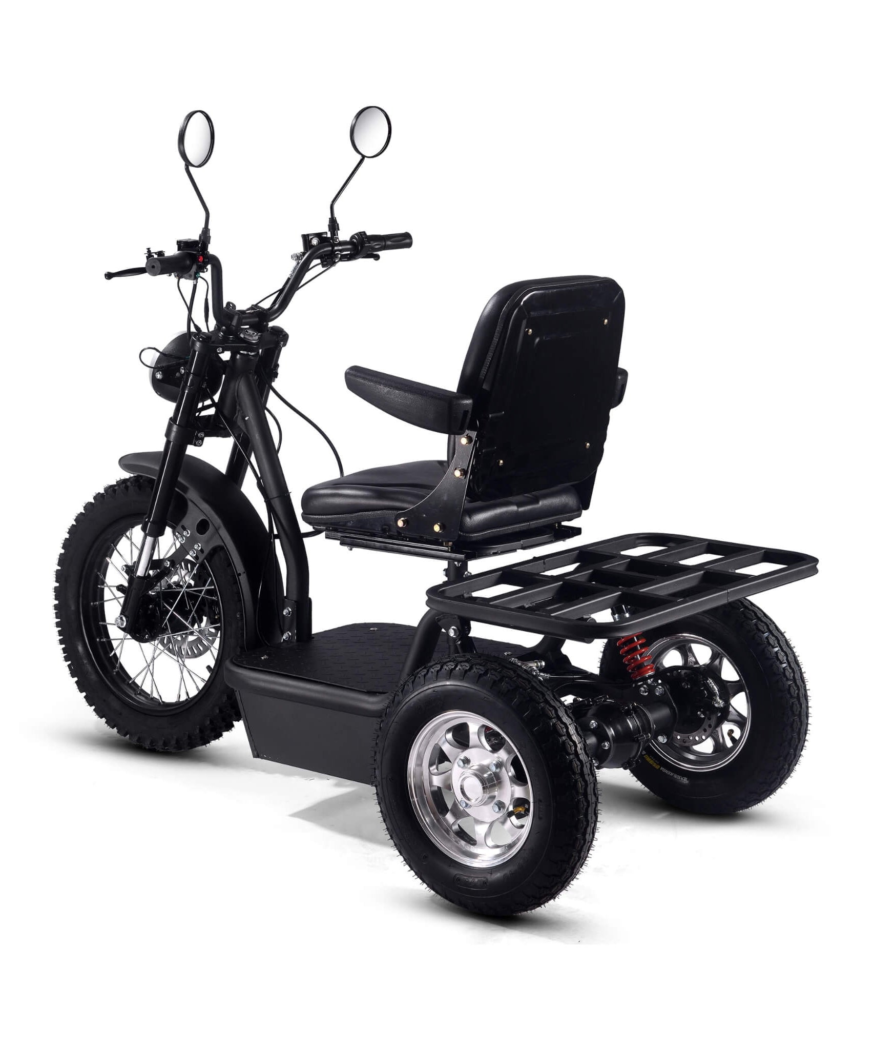 MotoTec 60V 1800W Black Three-Wheel Electric Scooter (SAK86025)