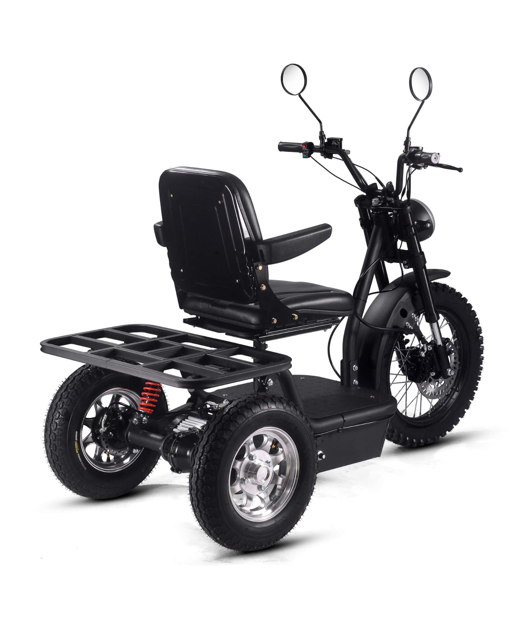 MotoTec 60V 1800W Black Three-Wheel Electric Scooter (SAK86025)