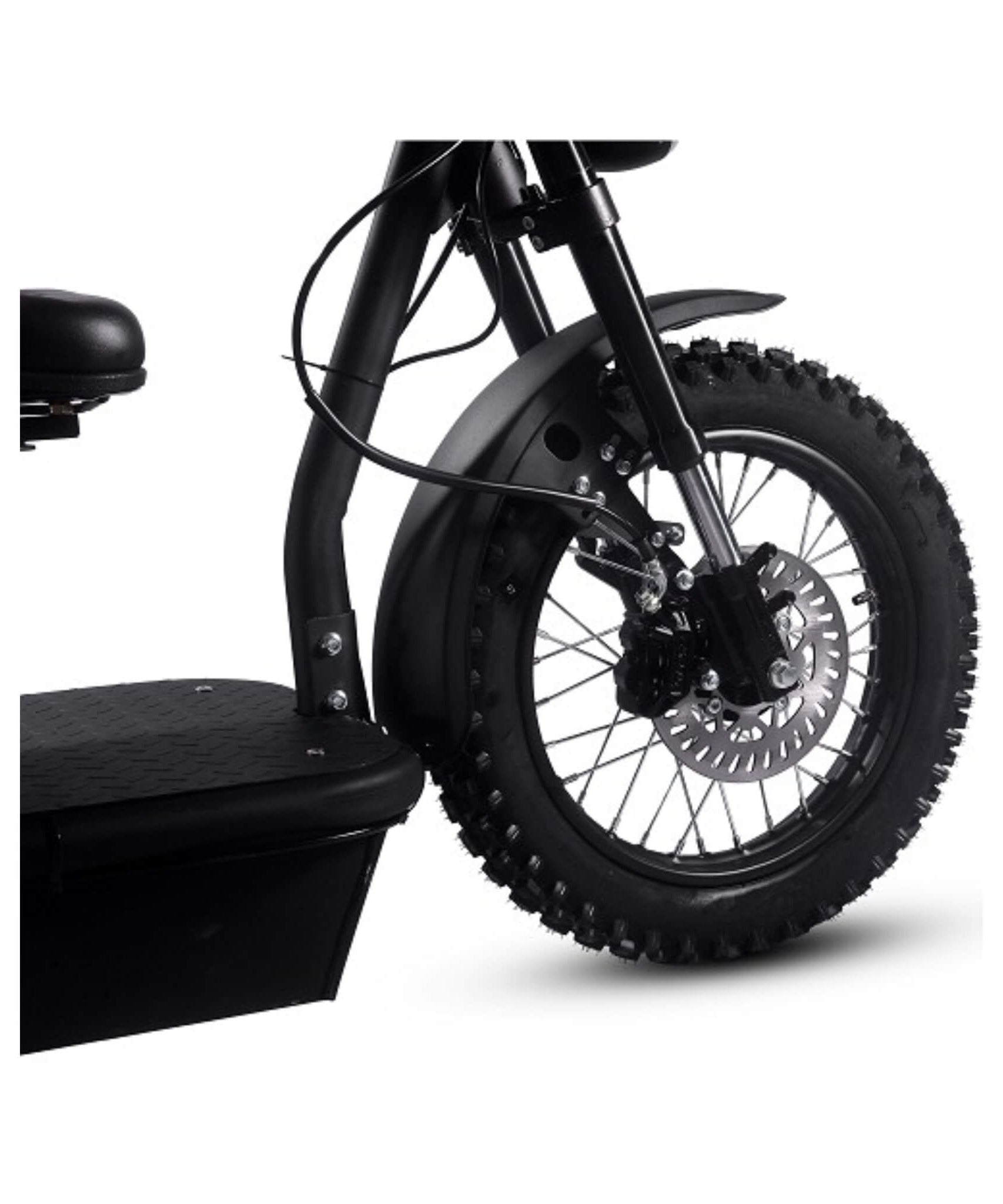 MotoTec 60V 1800W Black Three-Wheel Electric Scooter (SAK86025)