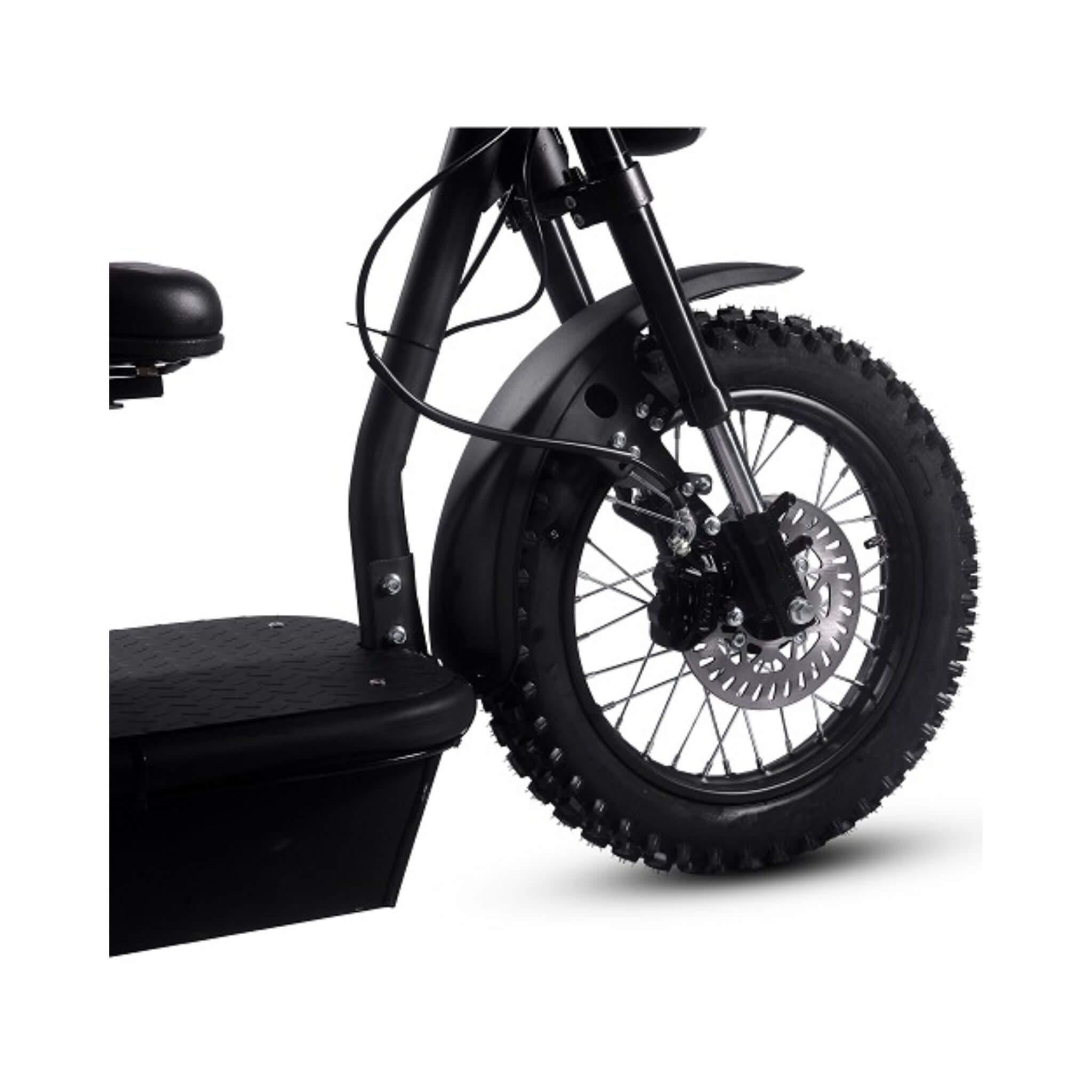 MotoTec 60V 1800W Black Three-Wheel Electric Scooter (SAK86025)