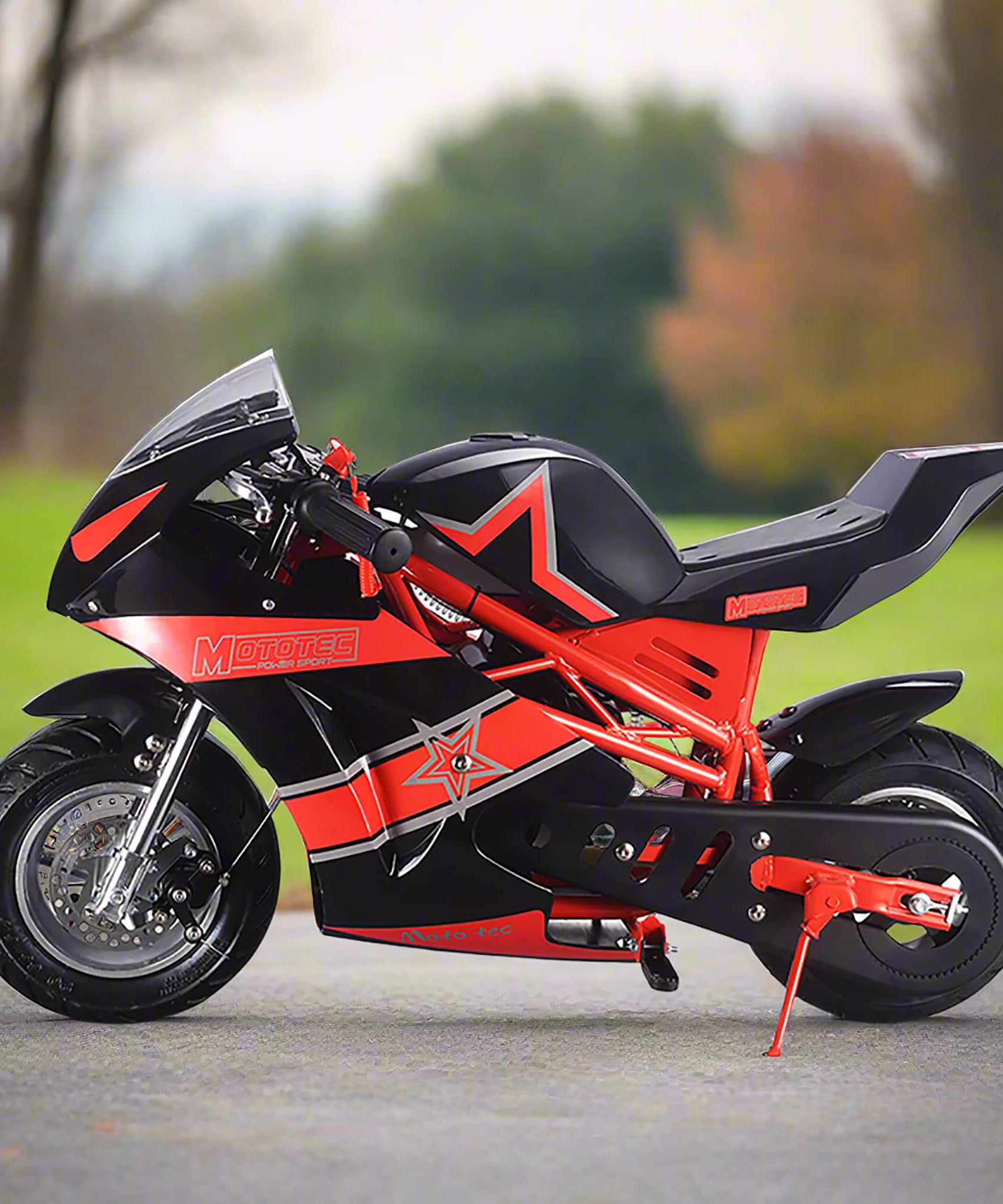 MotoTec GT 49CC 2-Stroke Premium Air Cooled Gas Pocket Bike (SAK68947)