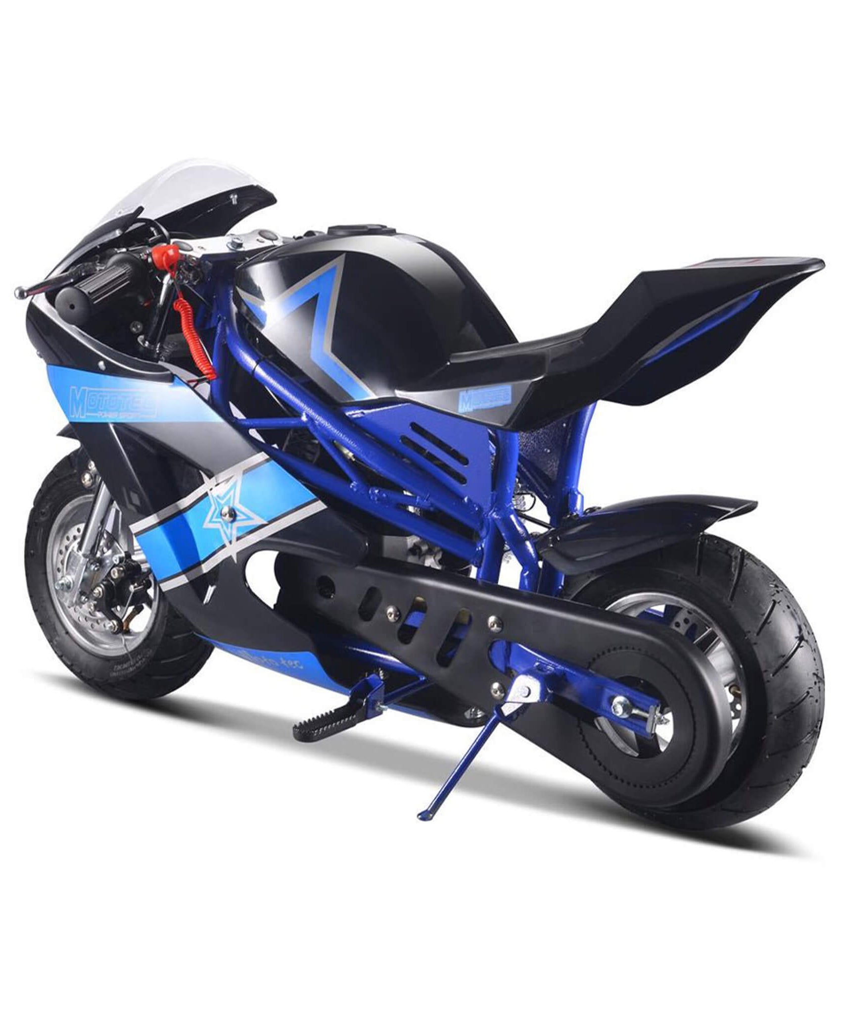 MotoTec GT 49CC 2-Stroke Premium Air Cooled Gas Pocket Bike (SAK68947)