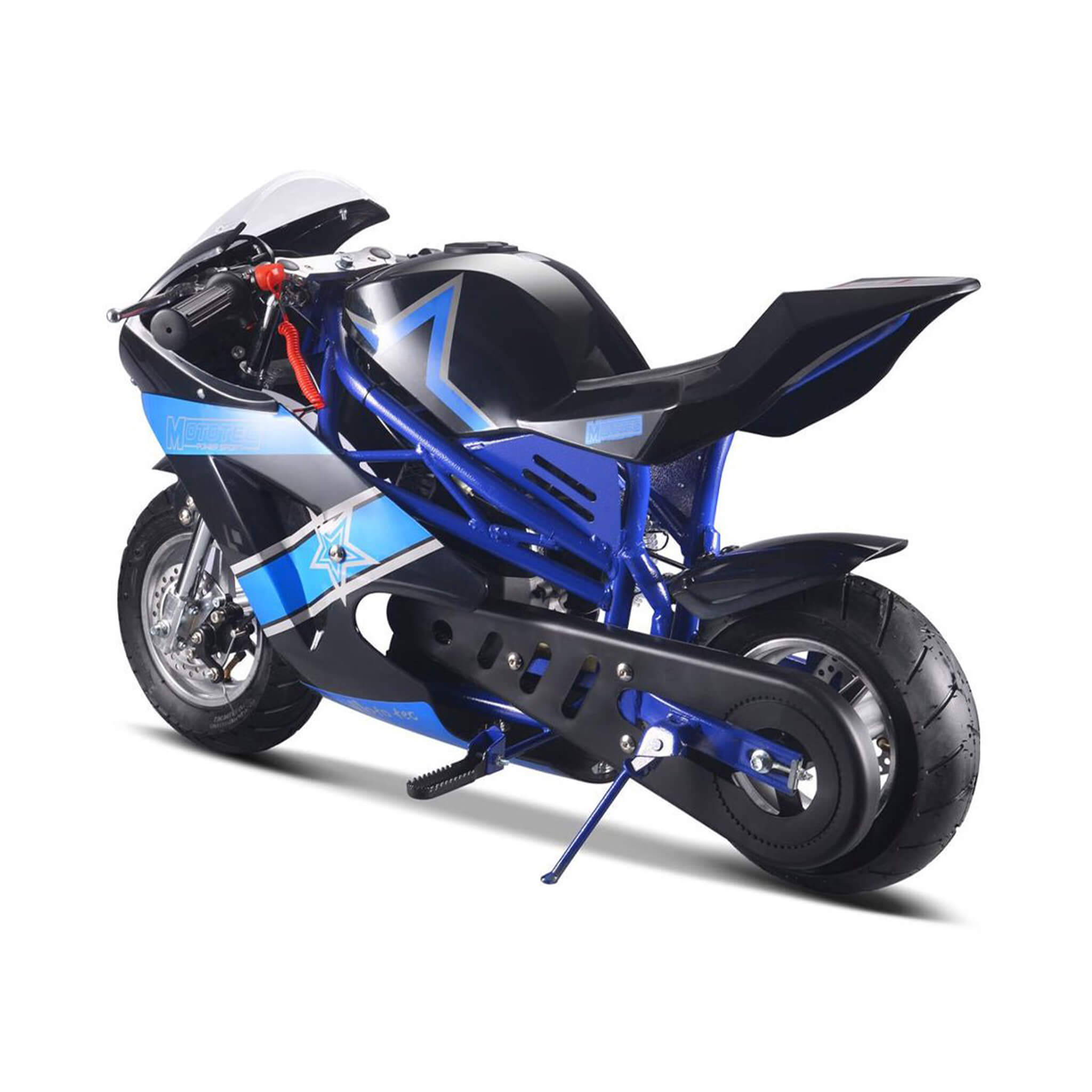 MotoTec GT 49CC 2-Stroke Premium Air Cooled Gas Pocket Bike (SAK68947)