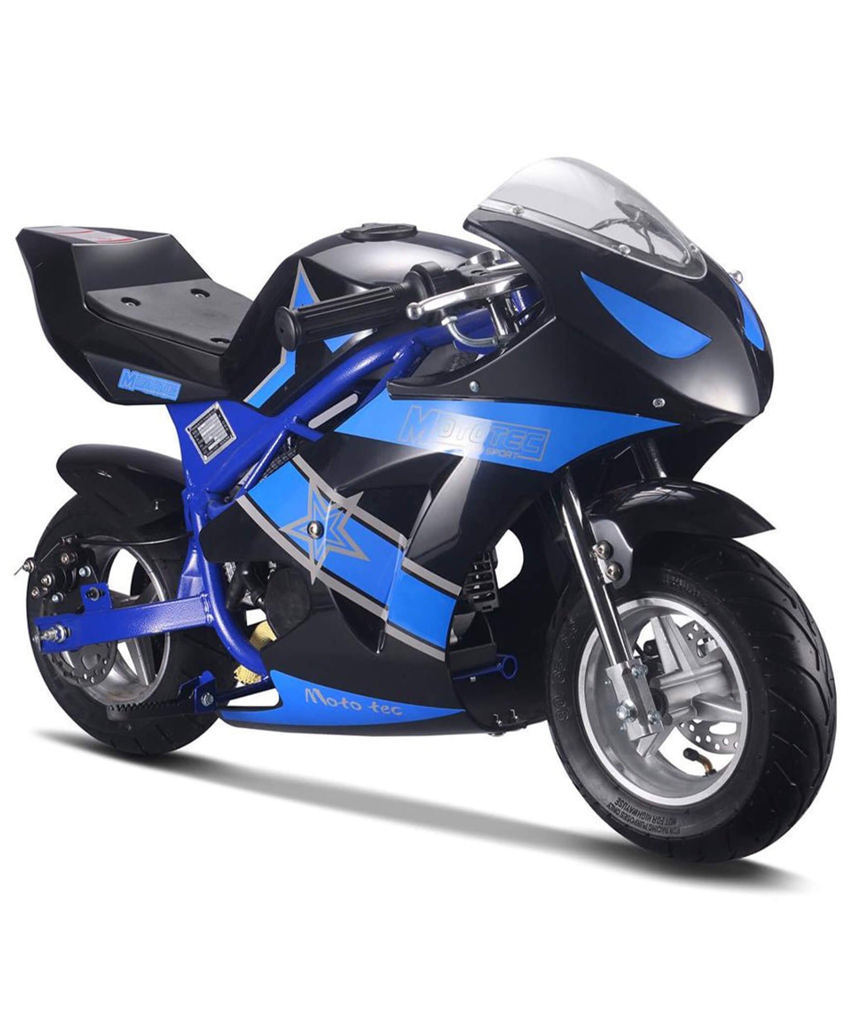 MotoTec GT 49CC 2-Stroke Premium Air Cooled Gas Pocket Bike (SAK68947)