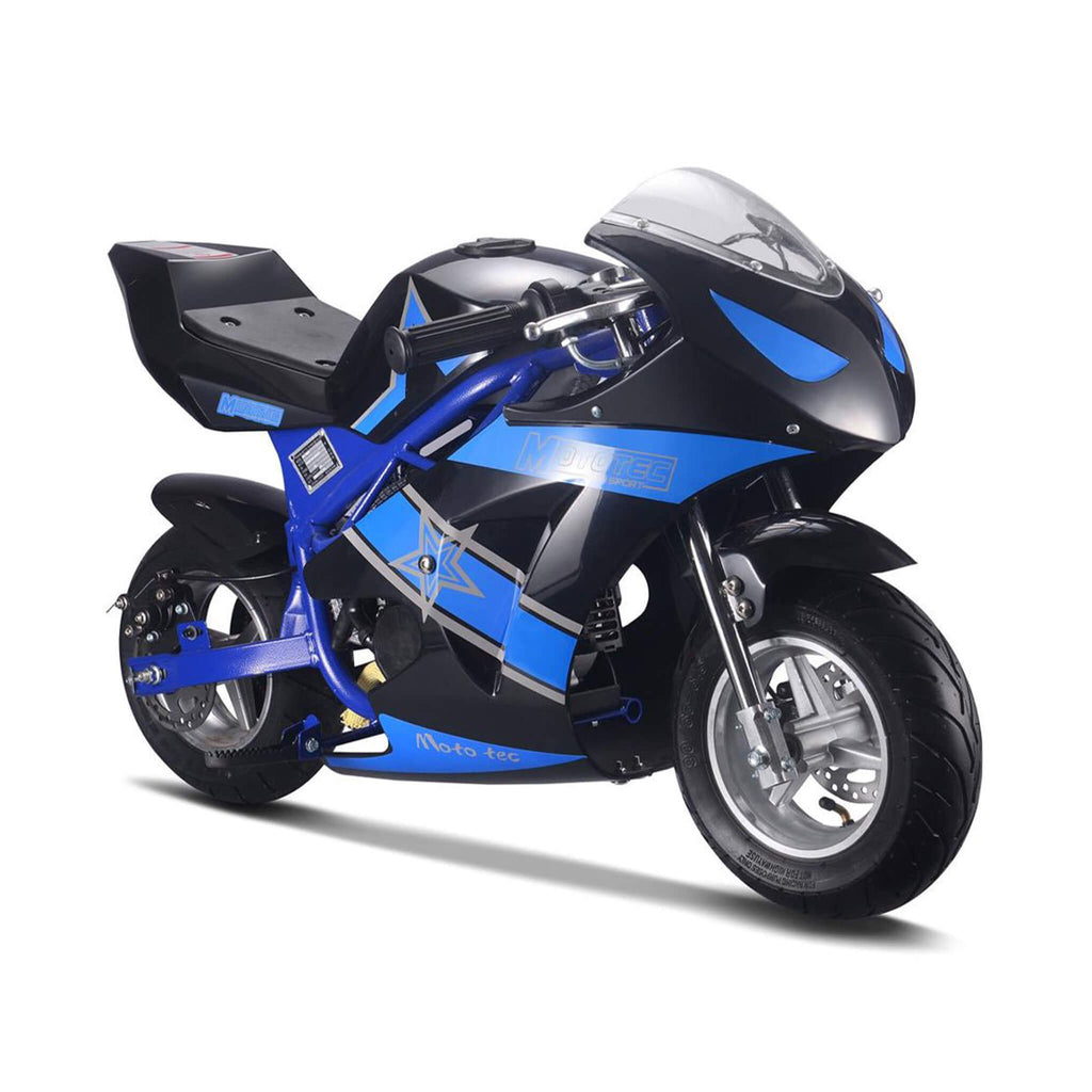 MotoTec GT 49CC 2-Stroke Premium Air Cooled Gas Pocket Bike (SAK68947)