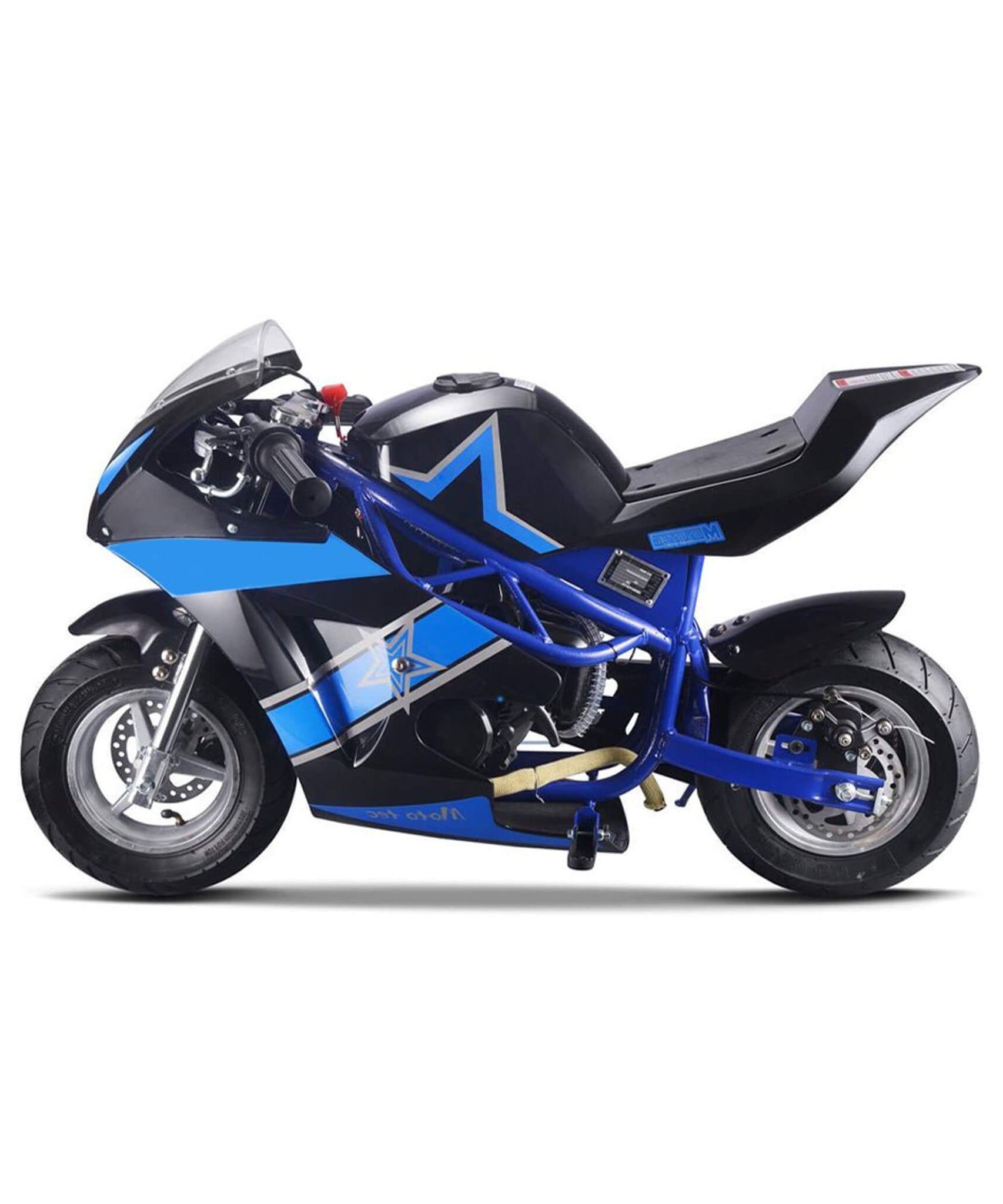 MotoTec GT 49CC 2-Stroke Premium Air Cooled Gas Pocket Bike (SAK68947)