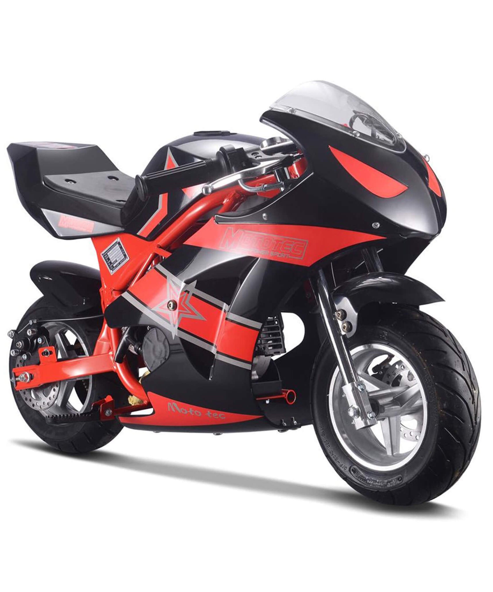 MotoTec GT 49CC 2-Stroke Premium Air Cooled Gas Pocket Bike (SAK68947)