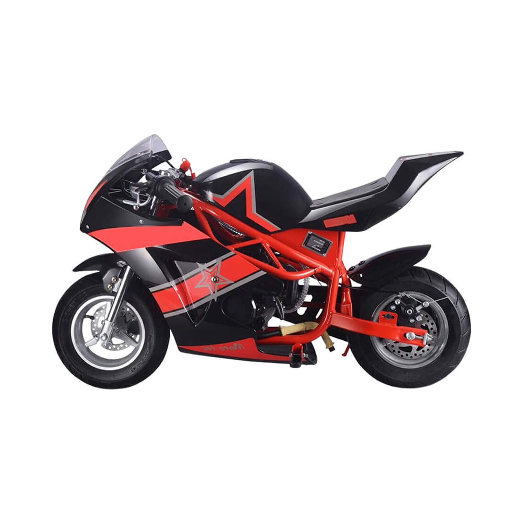 MotoTec GT 49CC 2-Stroke Premium Air Cooled Gas Pocket Bike (SAK68947)