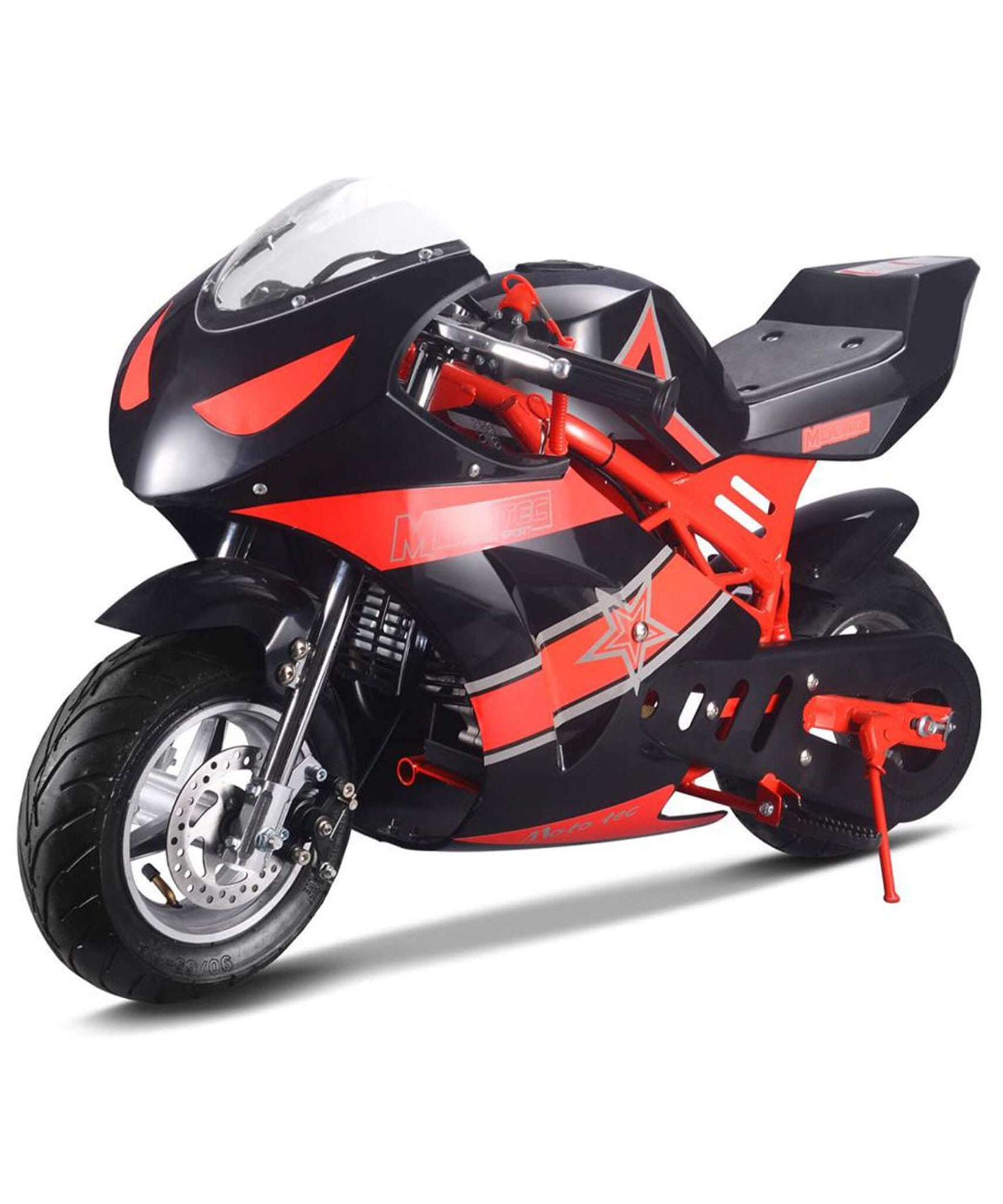 MotoTec GT 49CC 2-Stroke Premium Air Cooled Gas Pocket Bike (SAK68947)