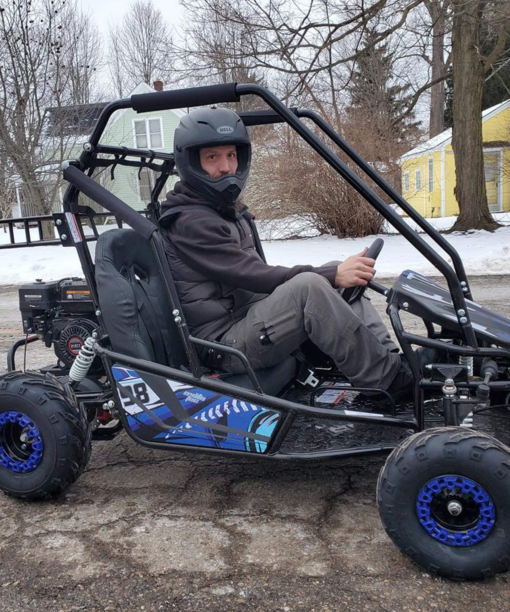MotoTec Mud XL 212CC 2-Seat Go Kart With Full Suspension (SAK27195)