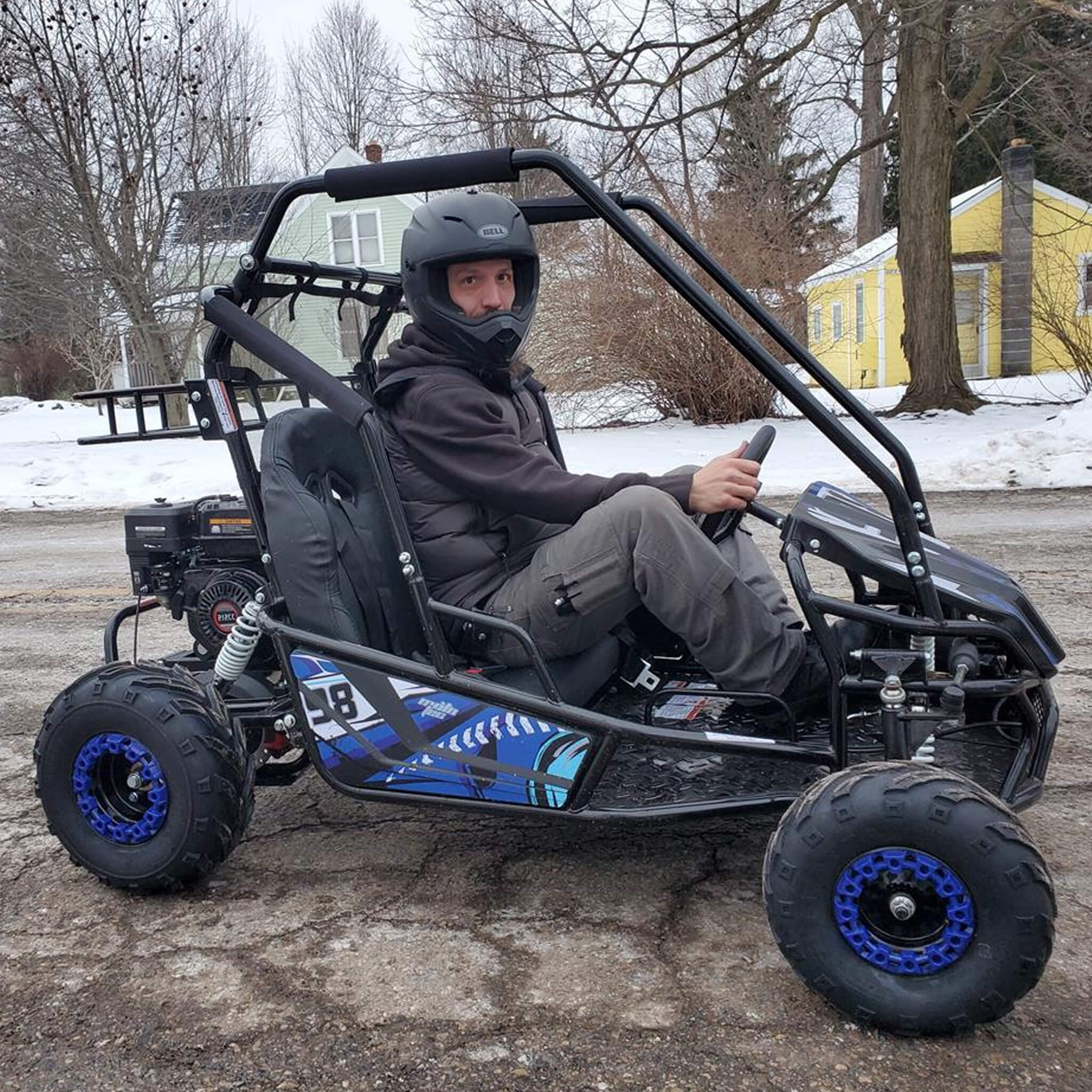 MotoTec Mud XL 212CC 2-Seat Go Kart With Full Suspension (SAK27195)