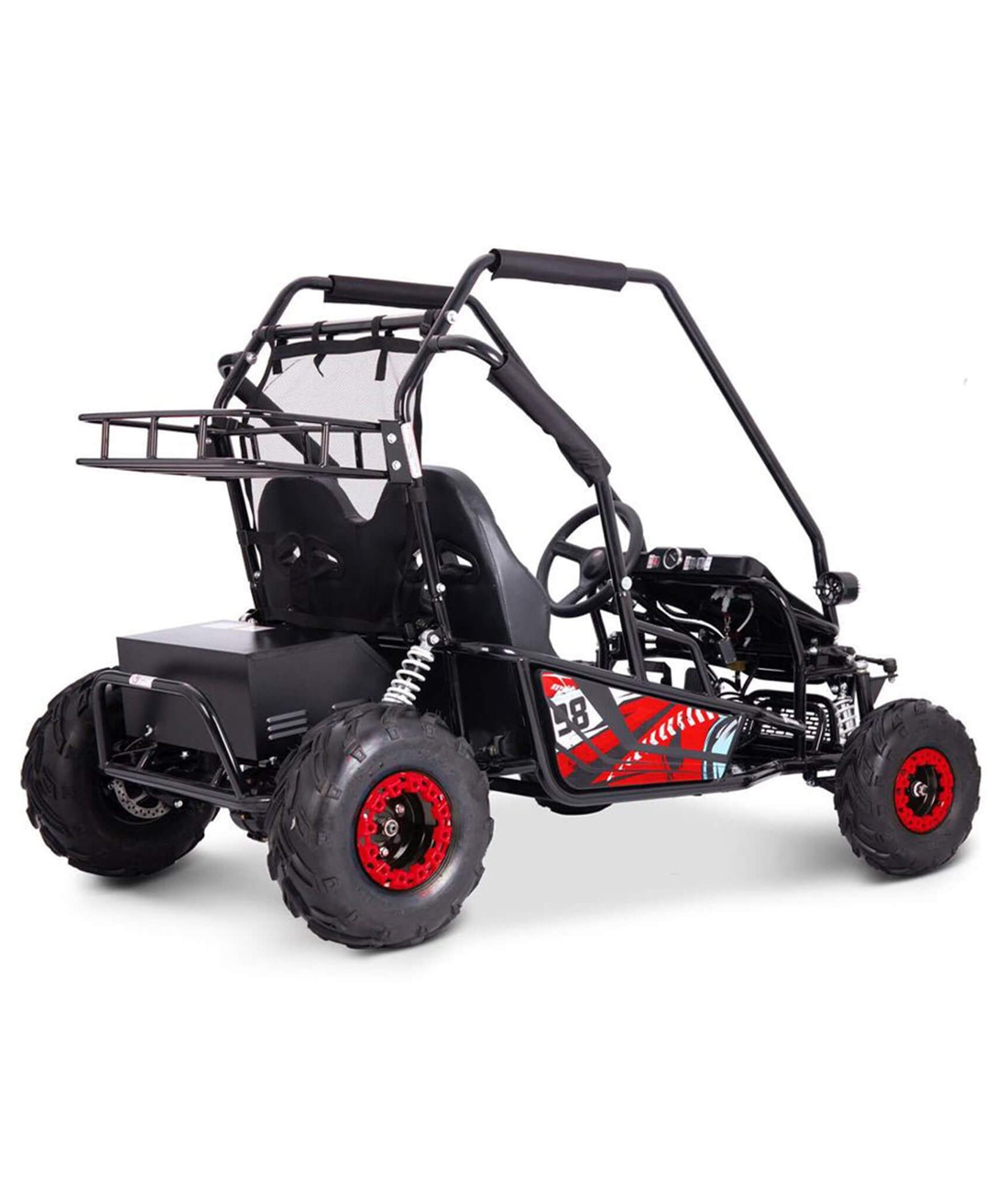 MotoTec Mud XL 60V/20AH Electric Full Suspension Go Kart, 2000W (SAK96351)