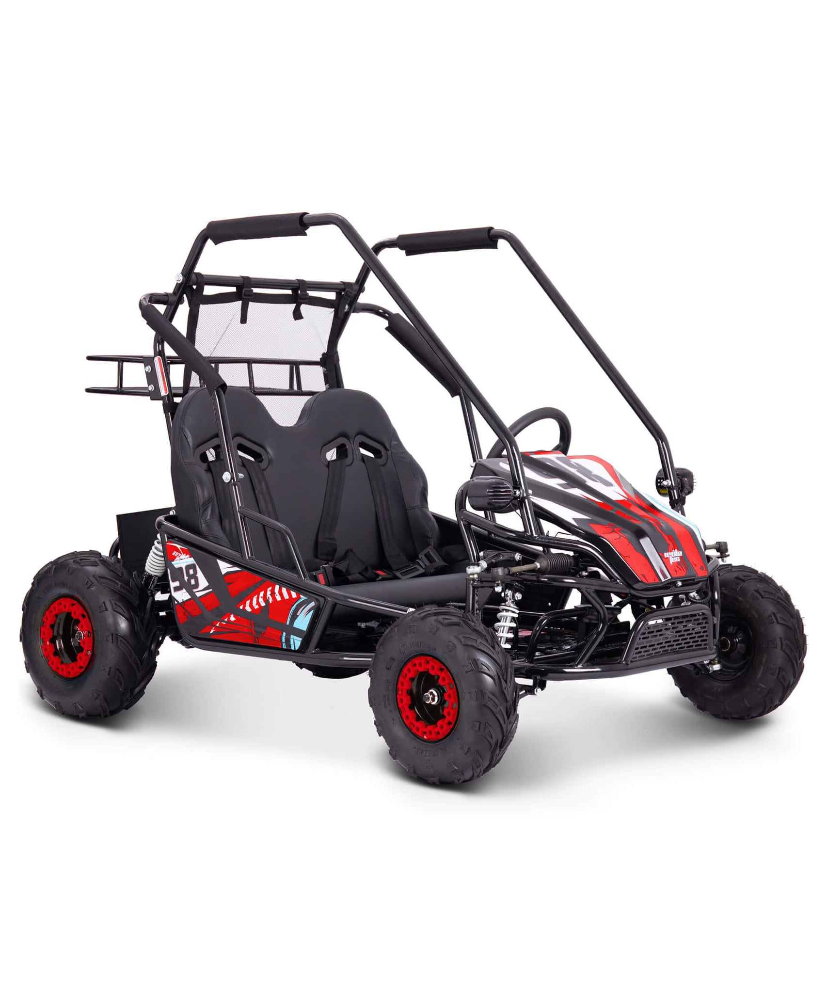 MotoTec Mud XL 60V/20AH Electric Full Suspension Go Kart, 2000W (SAK96351)