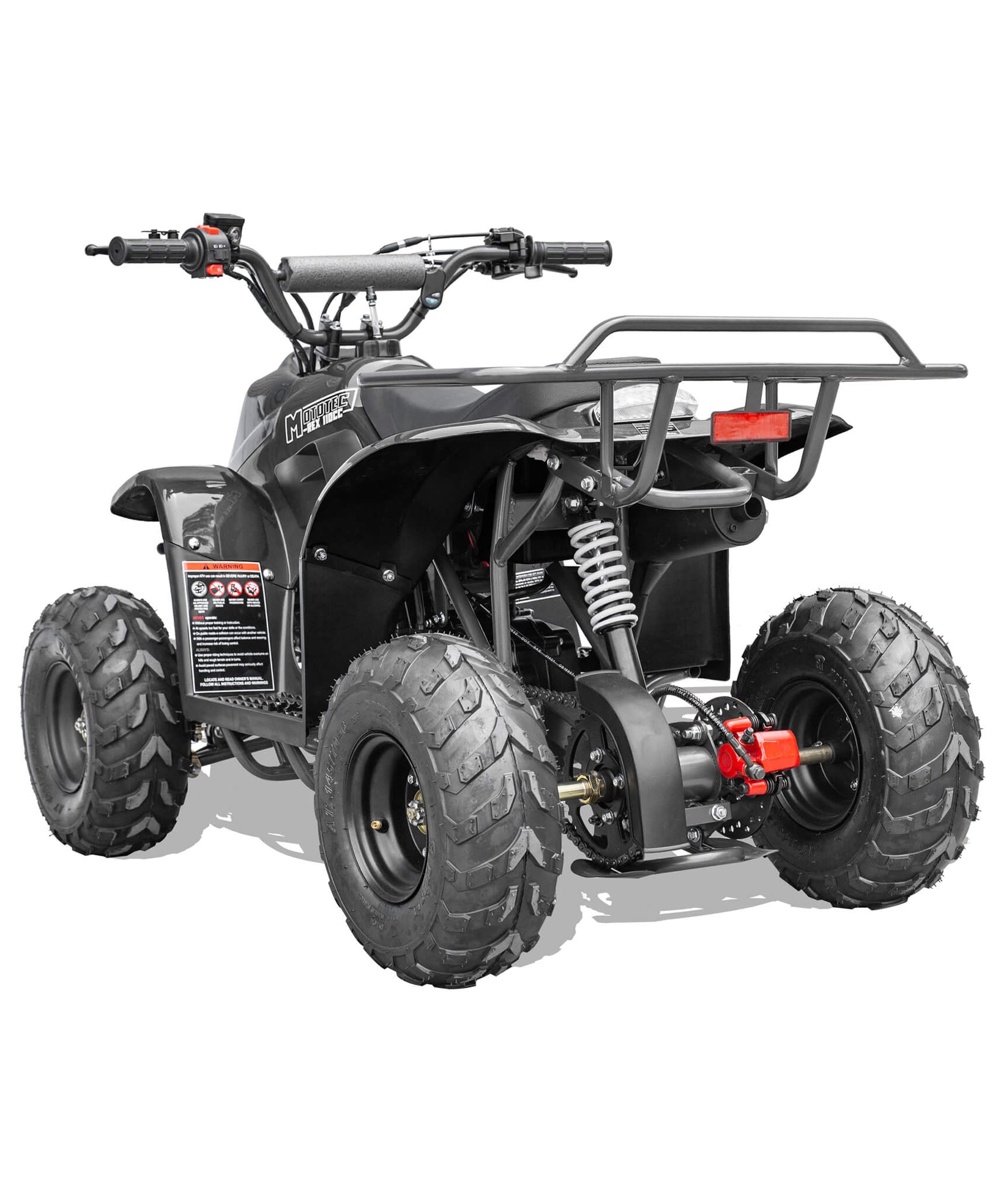 MotoTec Rex 110CC 4-Stroke Mini Kids 4 Wheeler Gas ATV Quad (SAK24197)