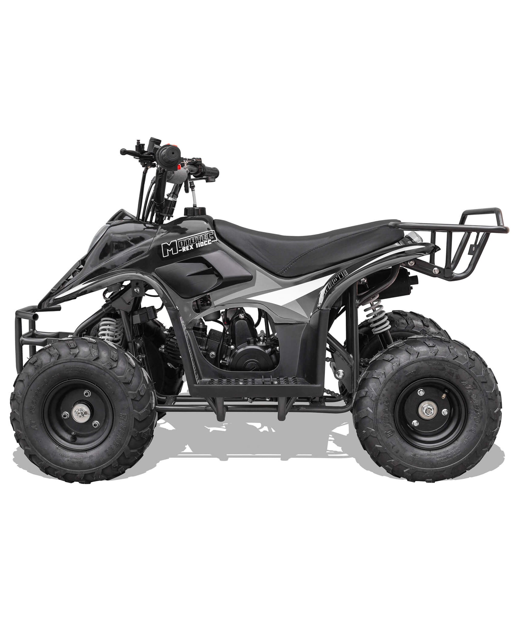 MotoTec Rex 110CC 4-Stroke Mini Kids 4 Wheeler Gas ATV Quad (SAK24197)