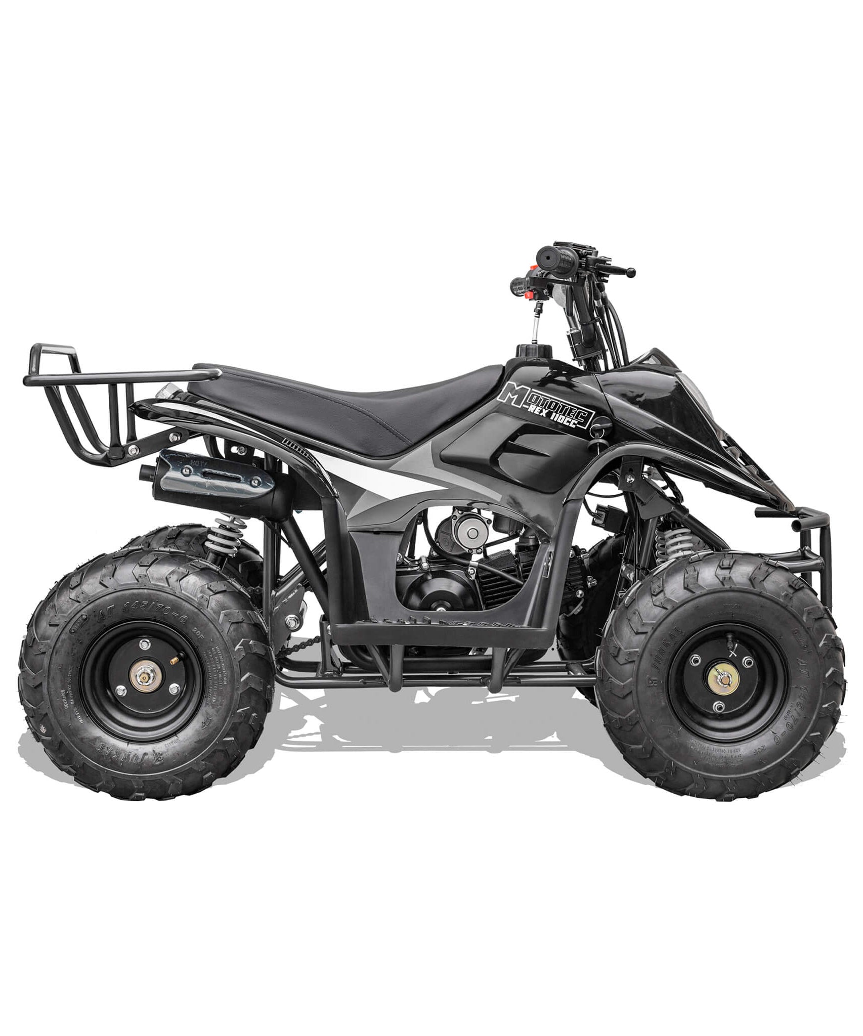 MotoTec Rex 110CC 4-Stroke Mini Kids 4 Wheeler Gas ATV Quad (SAK24197)
