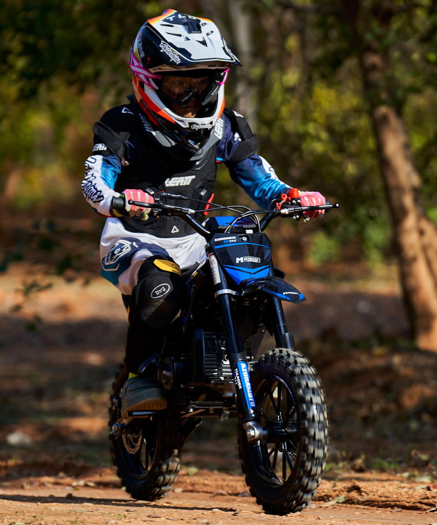 MotoTec Thunder 50CC 2-Stroke Kids Gas Dirt Bike (SAK37480)