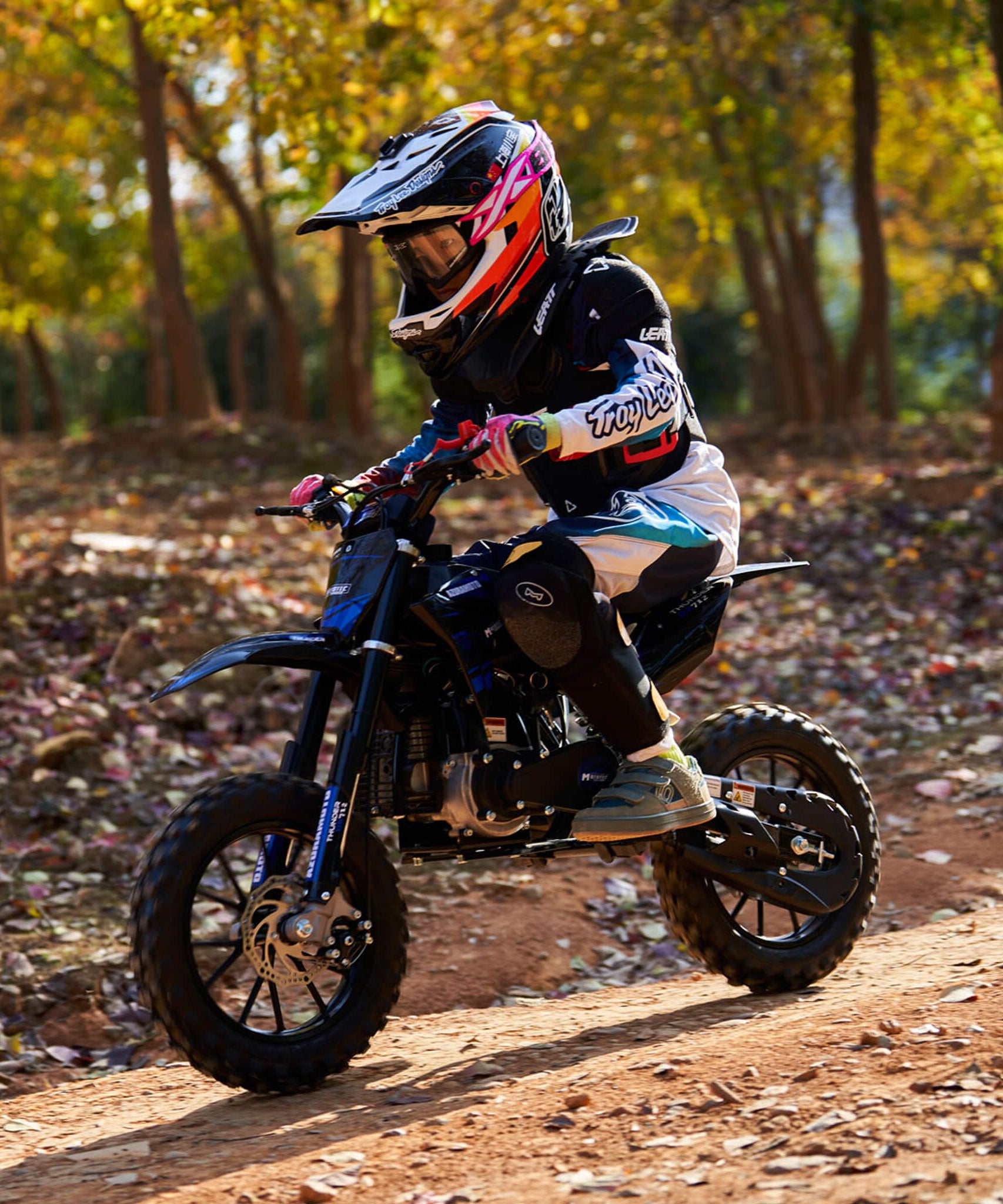 MotoTec Thunder 50CC 2-Stroke Kids Gas Dirt Bike (SAK37480)
