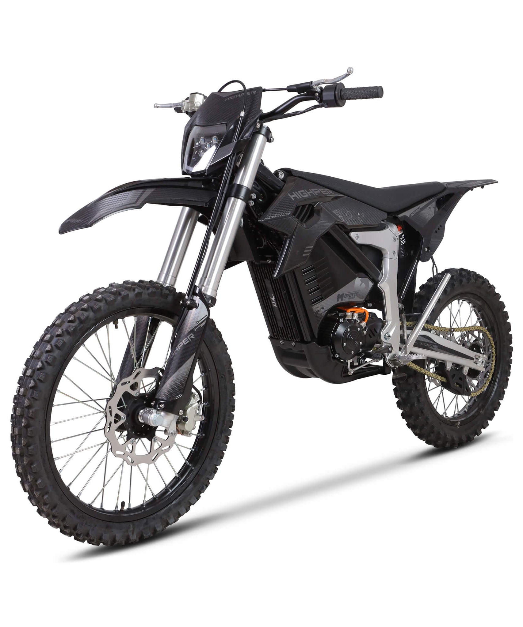 MotoTec Venom High-Performance 72V/12000W Electric Dirt Bike, White (SAK70326)