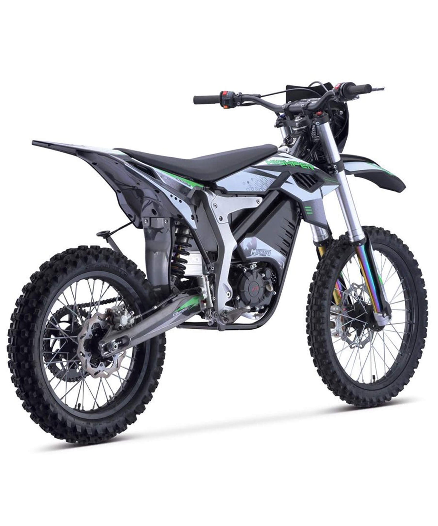 MotoTec Venom High-Performance 72V/12000W Electric Dirt Bike, White (SAK70326)